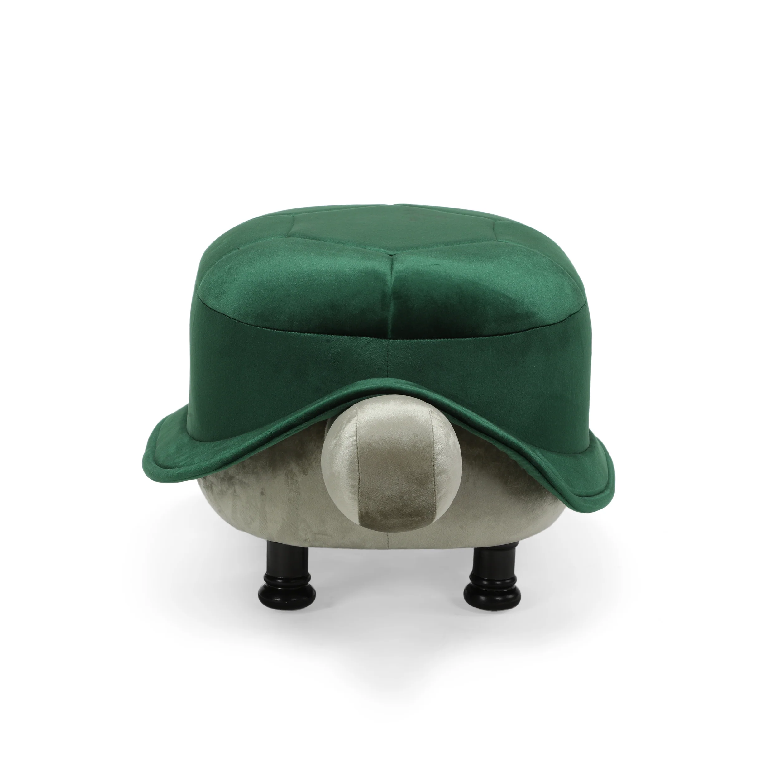Azariah Velvet Turtle Ottoman - furnishings