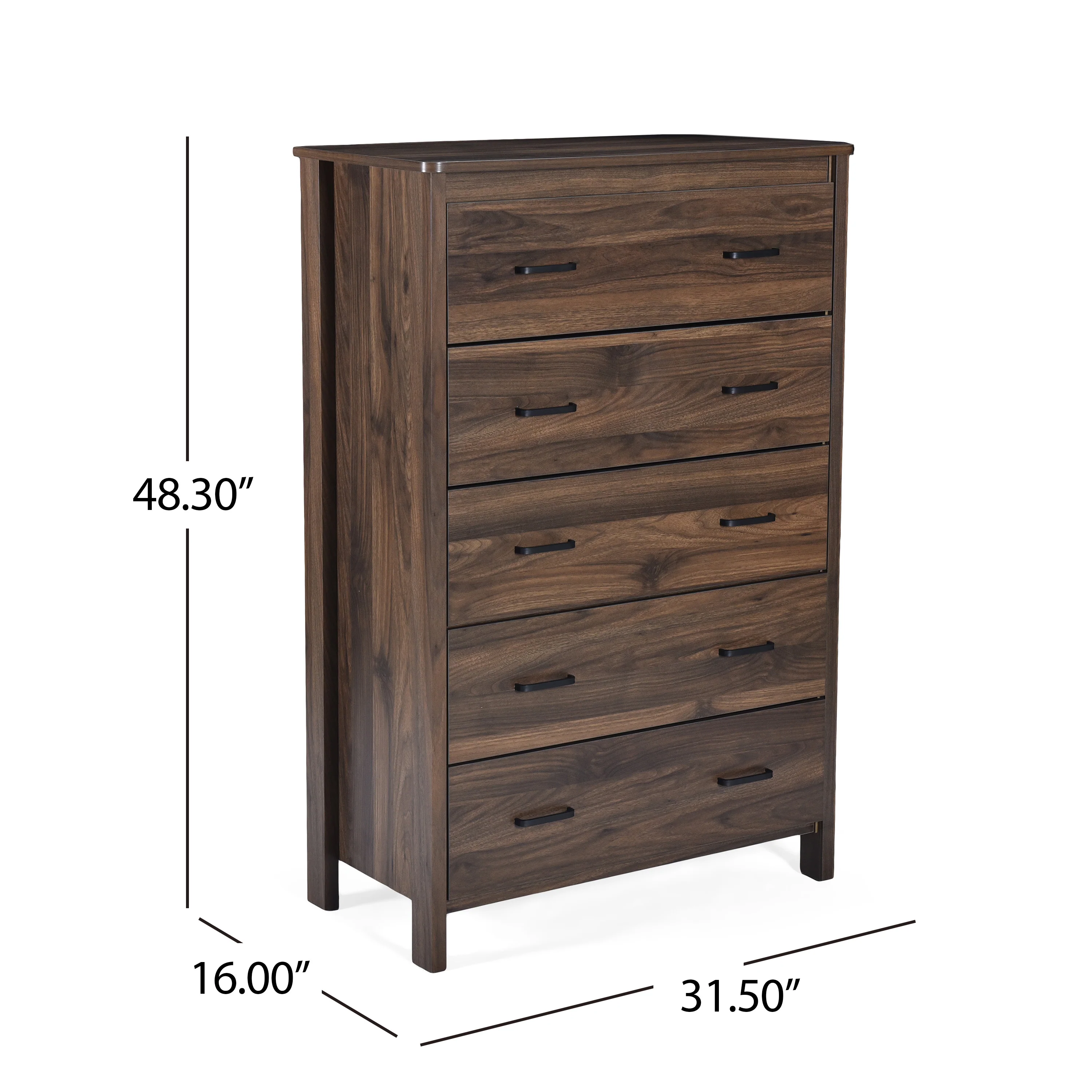 Titeca Contemporary 5 Drawer Chest - furnishings