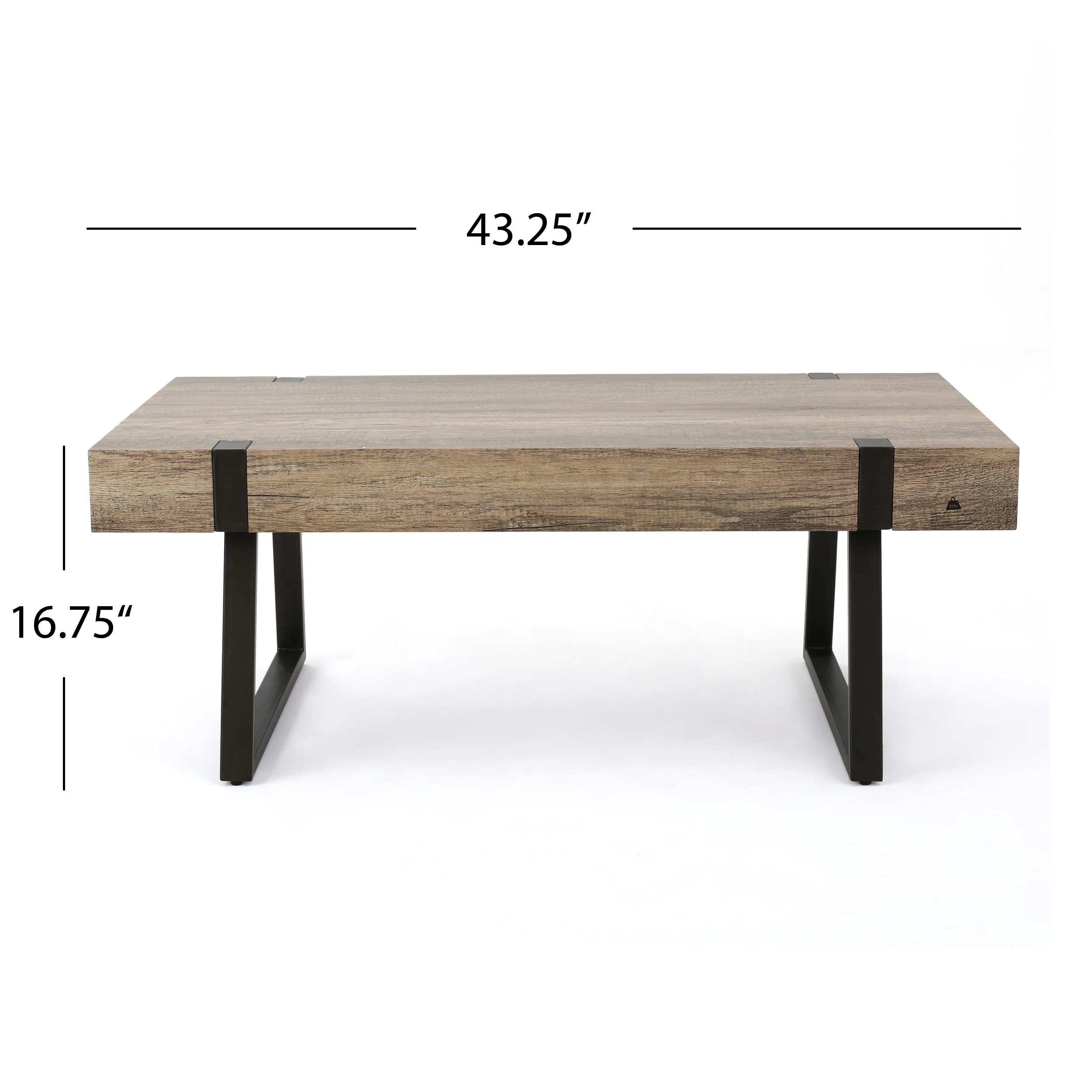 Genwa Canyon Grey Wood Coffee Table - furnishings
