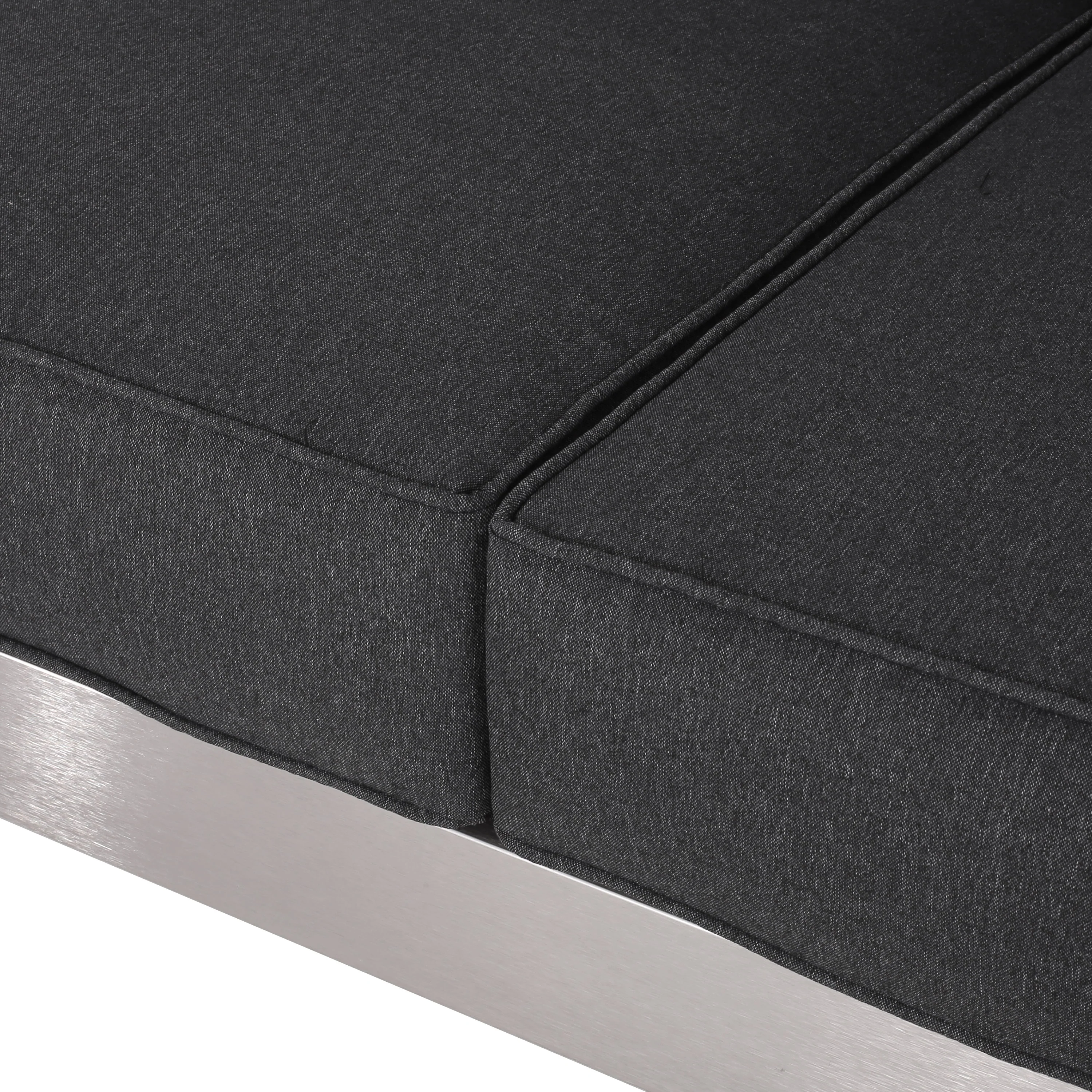 Alec Outdoor Aluminum Loveseat with Cushions - furnishings
