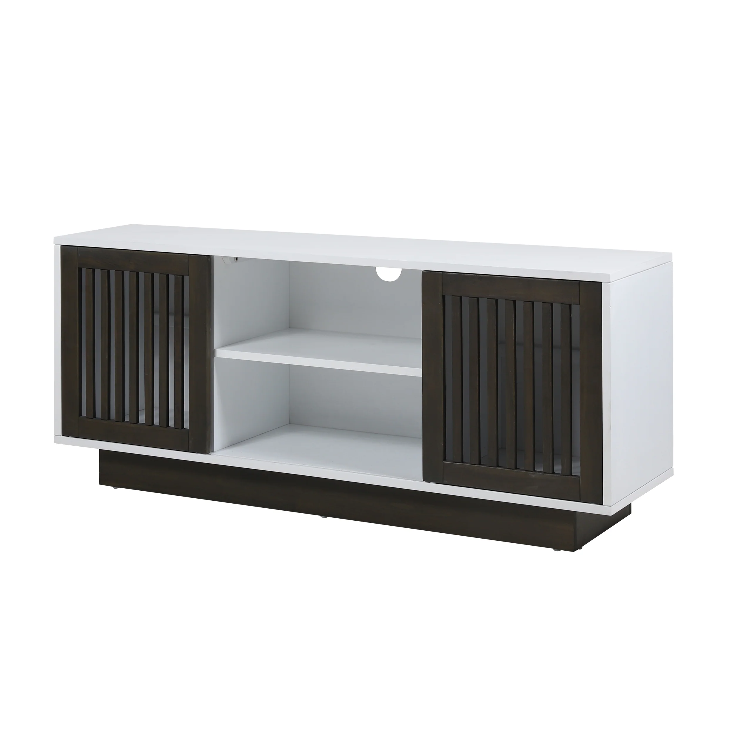 Banya Mid-Century Modern 2 Door TV Stand with Storage - furnishings