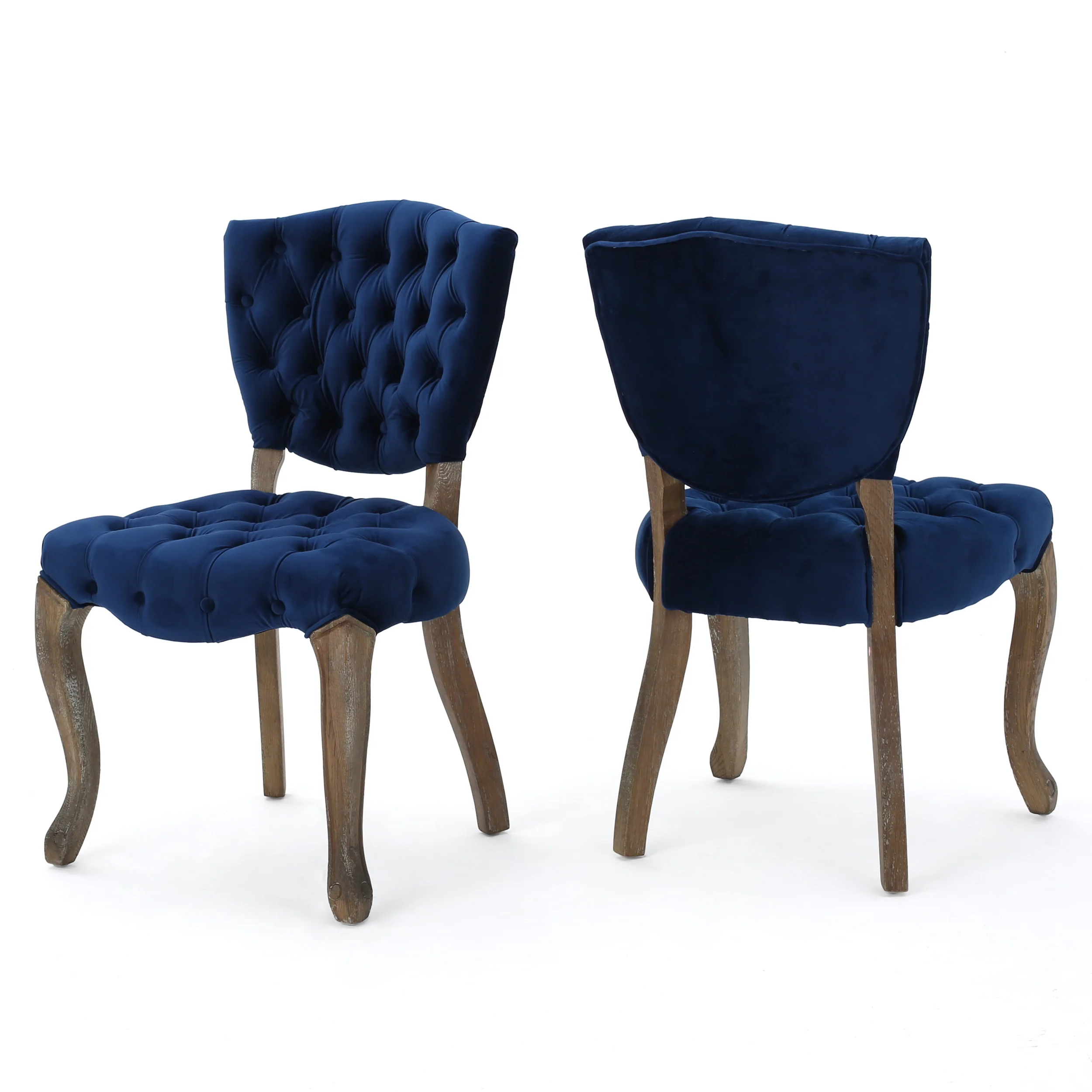 Duke Tufted Velvet Dining Chair (set of 2) - furnishings