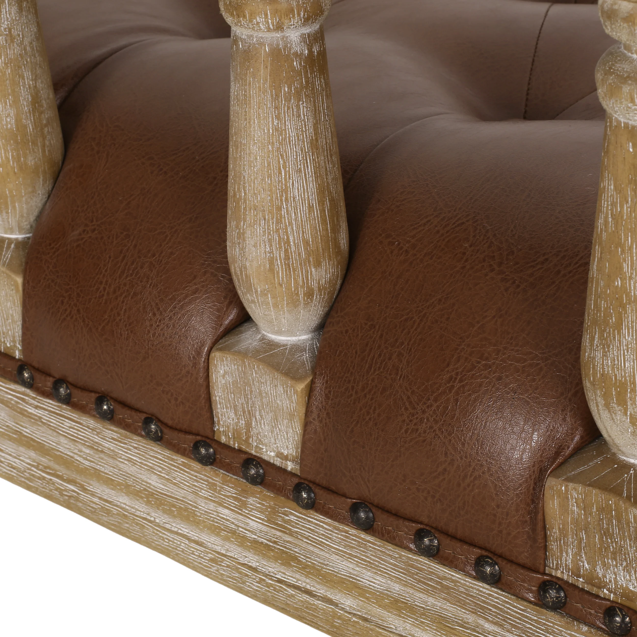 Niemi Traditional Upholstered Tufted Loveseat - furnishings