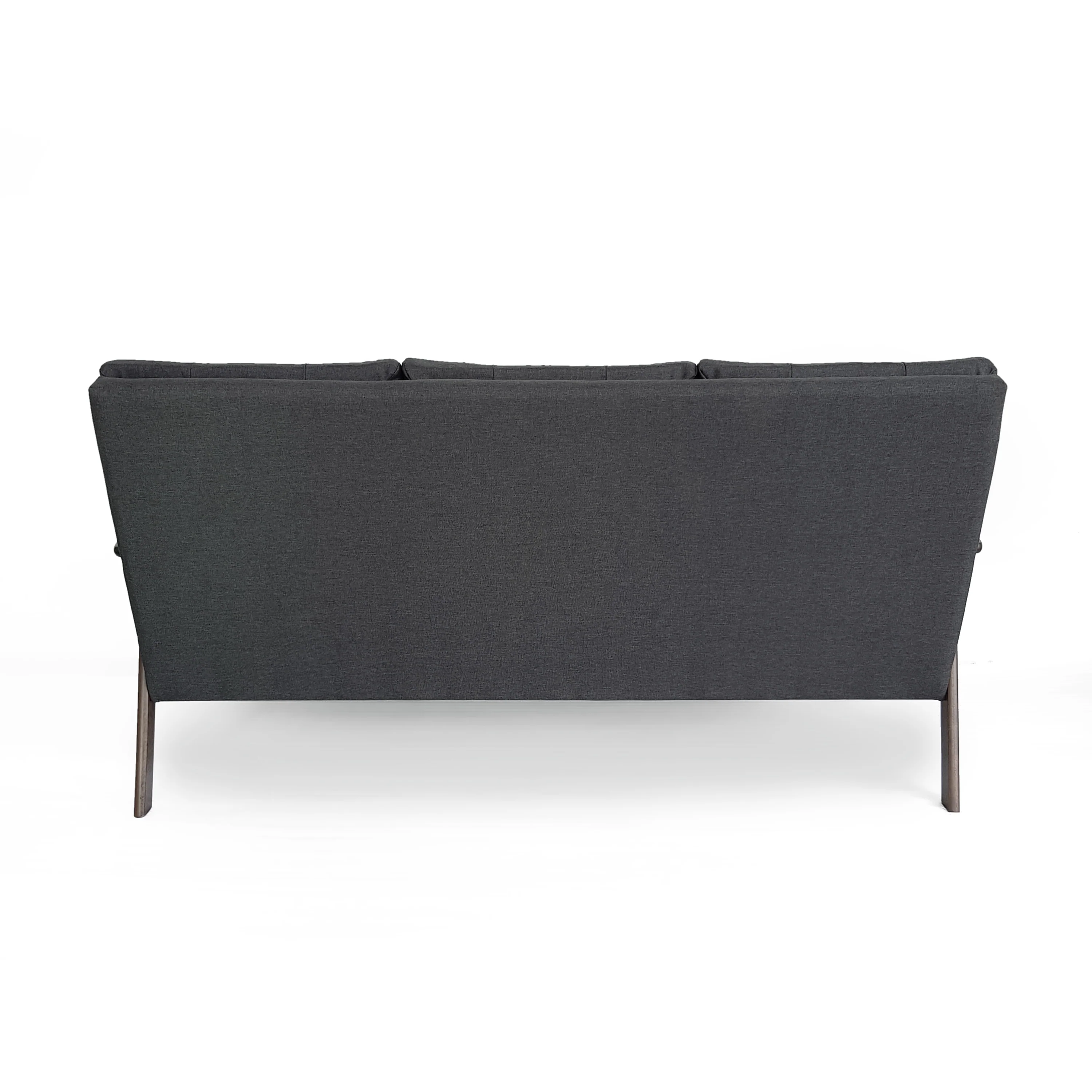 Maureen Mid Century Modern 3-Piece Fabric Chairs & Sofa Living Room Set - furnishings