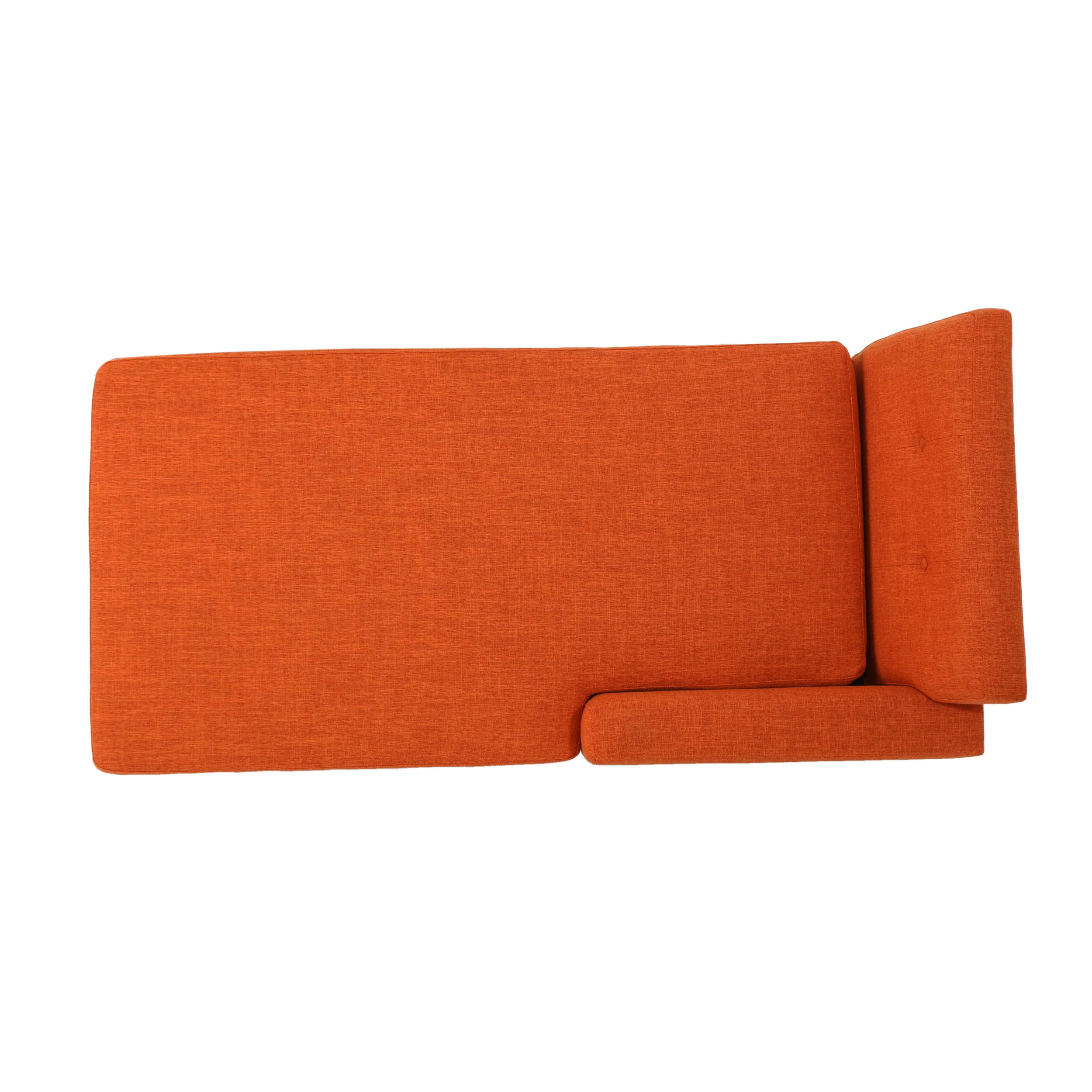 Sophia Mid-Century Modern Fabric Chaise Lounge - furnishings