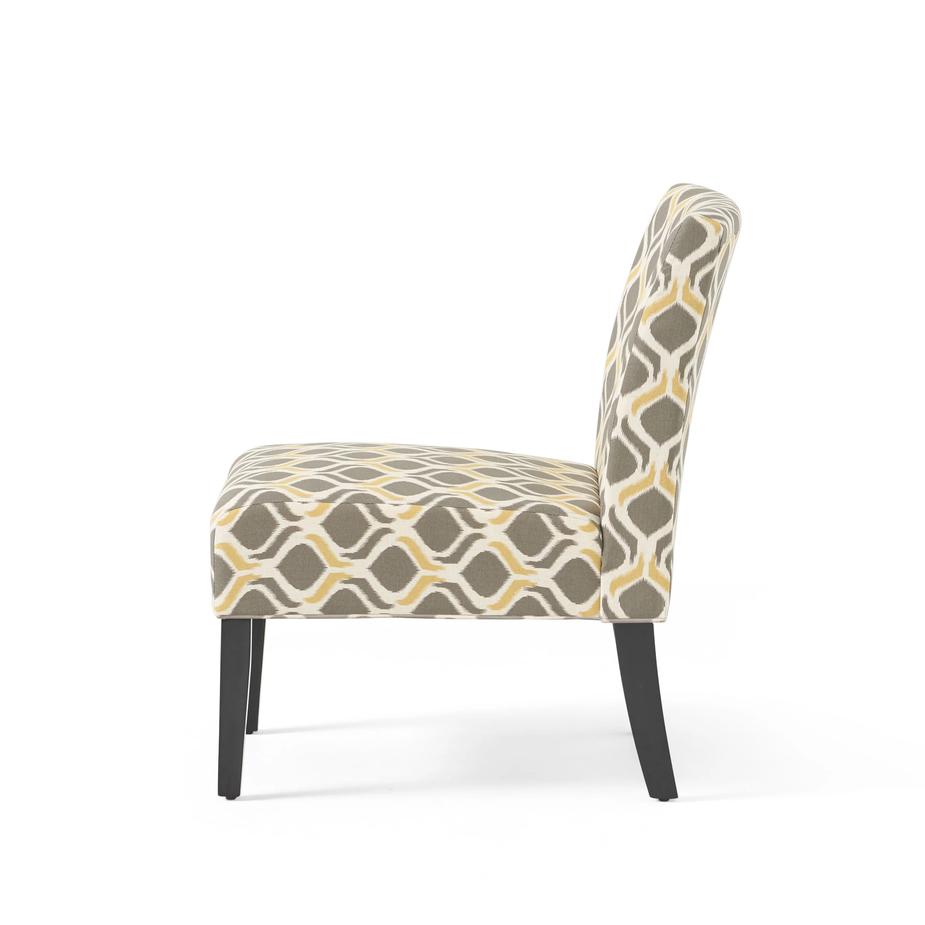 Kalee Contemporary Fabric Slipper Accent Chair - furnishings