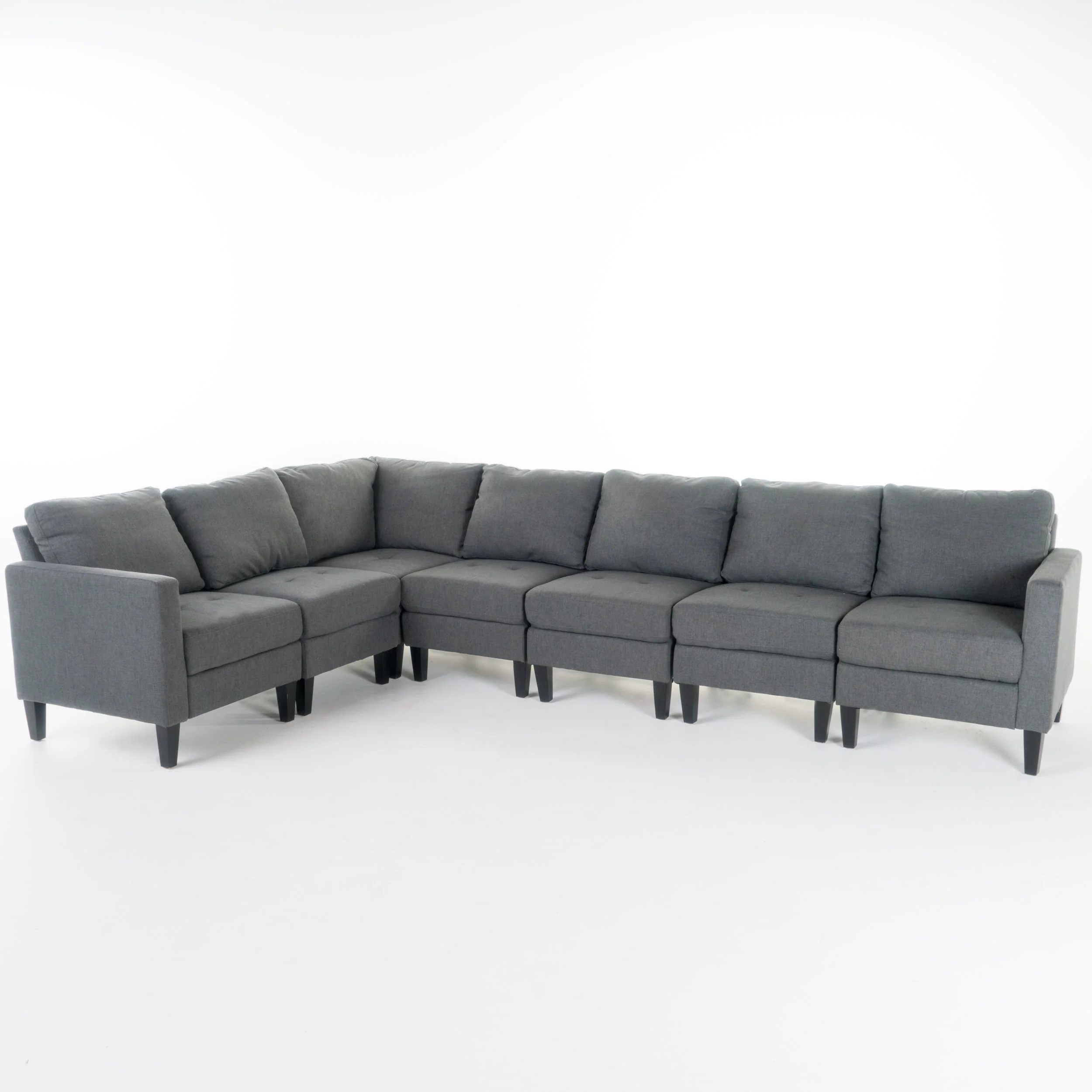Bridger 7 Piece Versatile Fabric Sectional Couch - furnishings