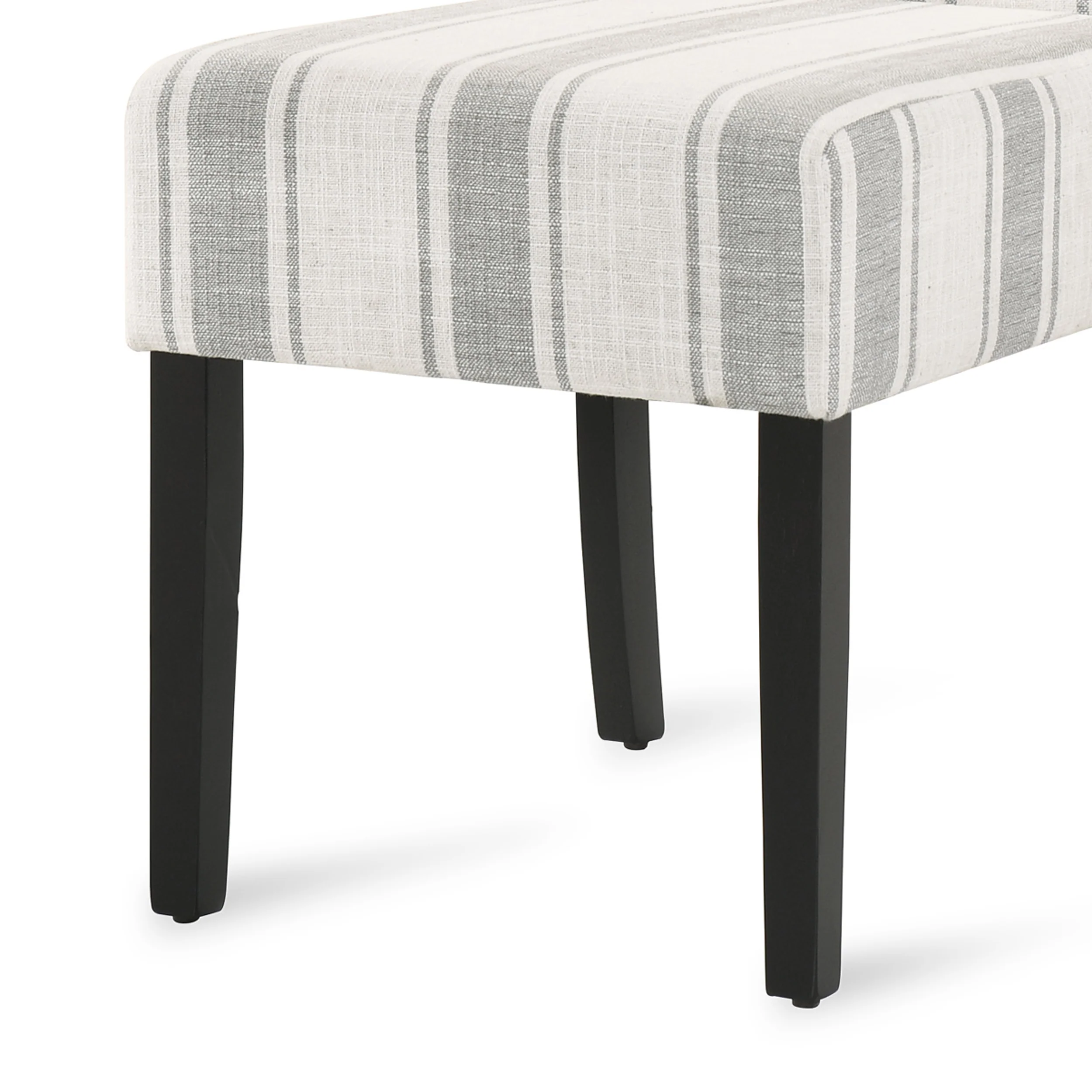Percival Contemporary Upholstered Striped Dining Chairs, Set of 2 - furnishings