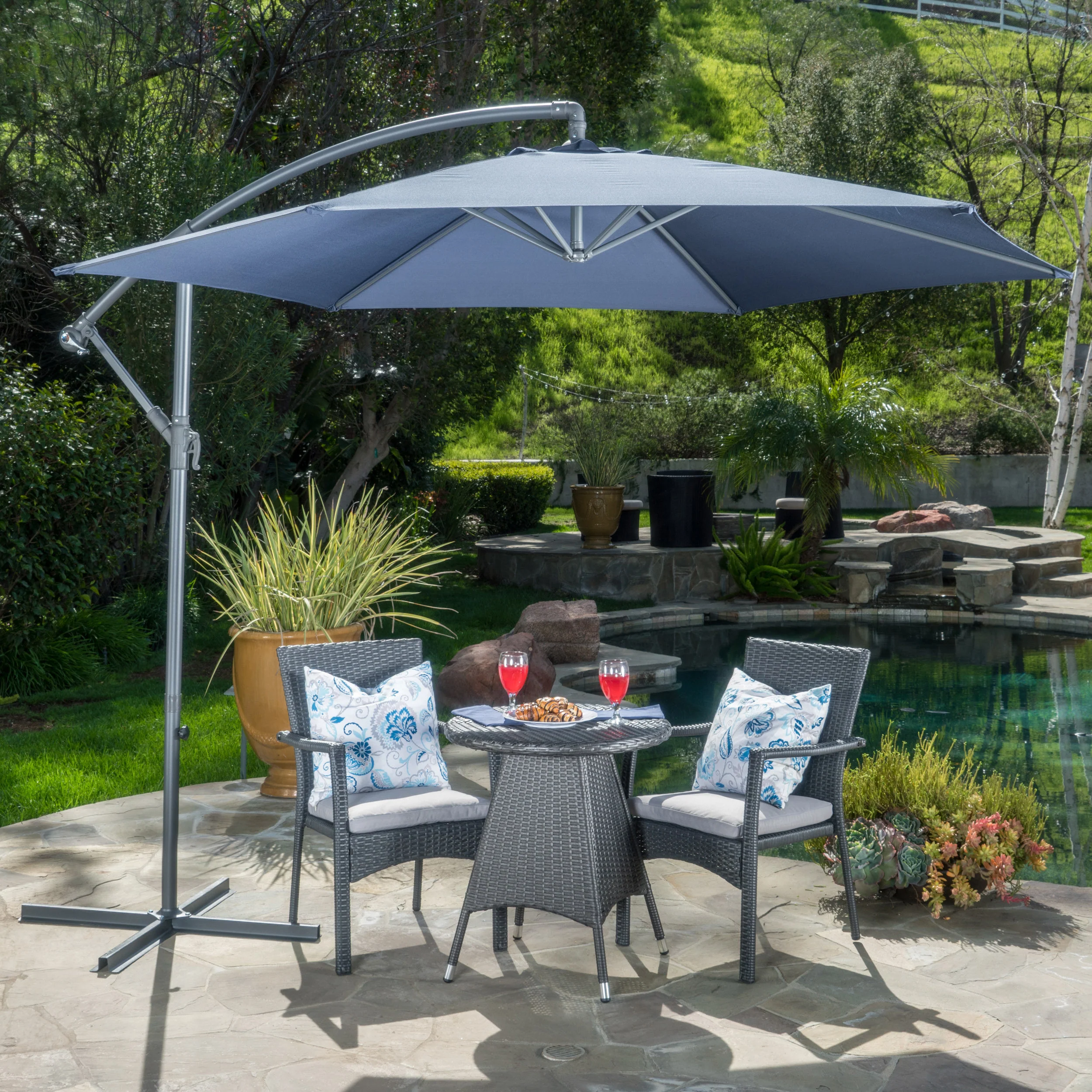 Mariner Outdoor Water Resistant Canopy Umbrella - furnishings