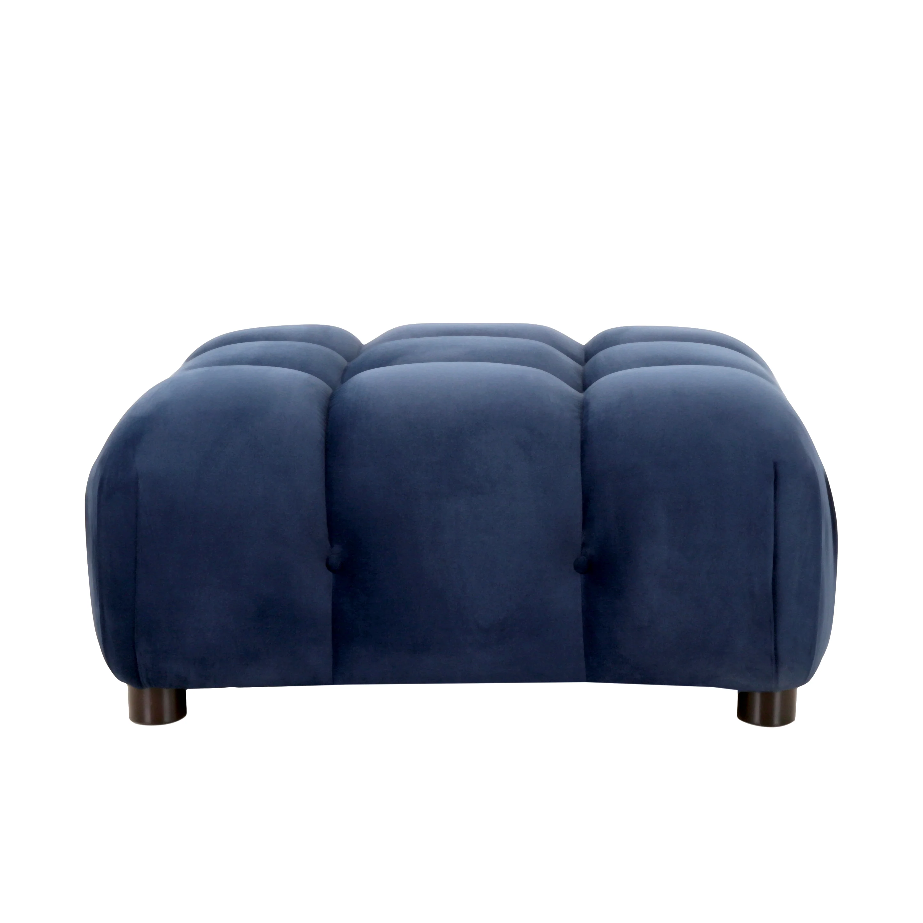 Kildare Velvet Tufted Ottoman - furnishings