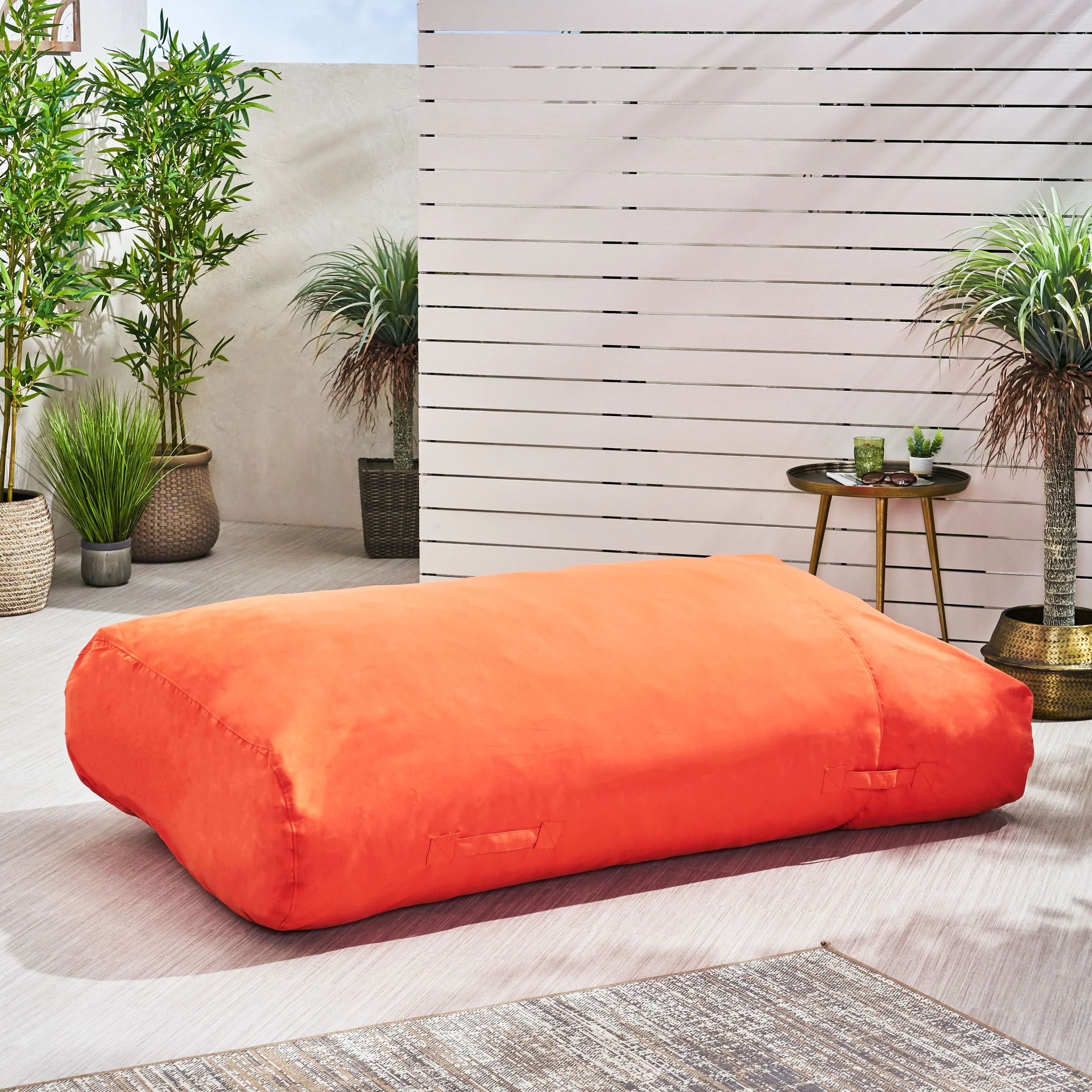 Arcelia Outdoor Water Resistant 6X3 Lounger Bean Bag - furnishings