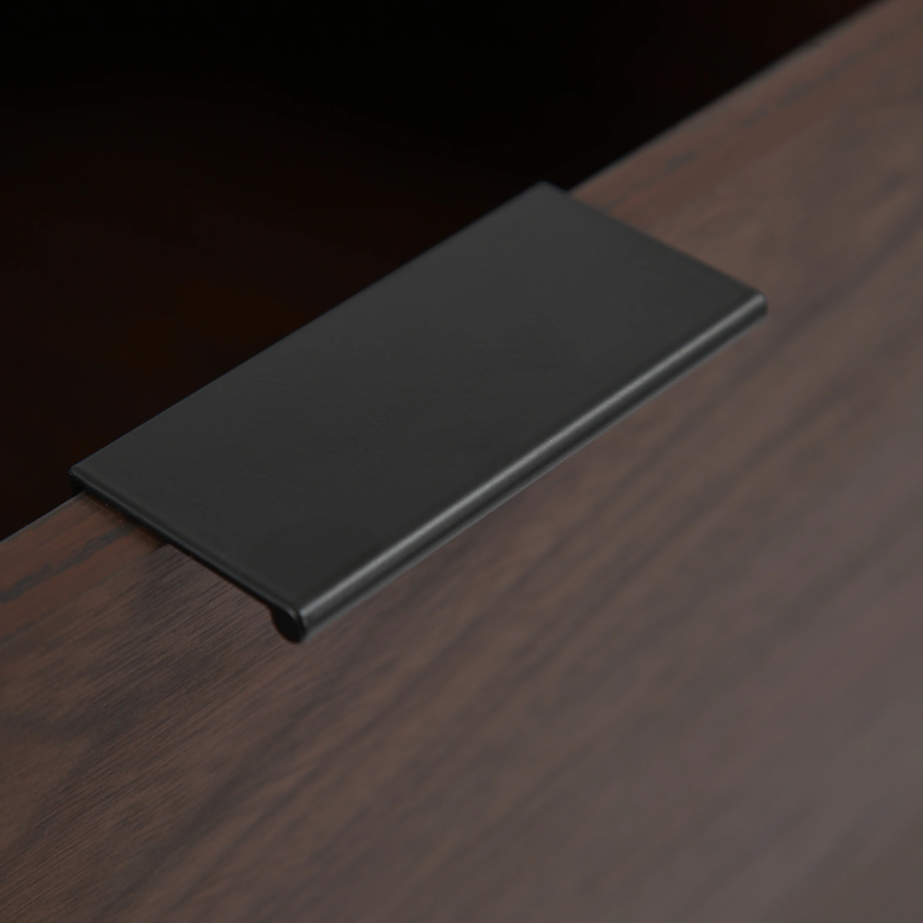 Demijen Modern Industrial 6 Drawer Double Dresser, Walnut and Matte Black - furnishings