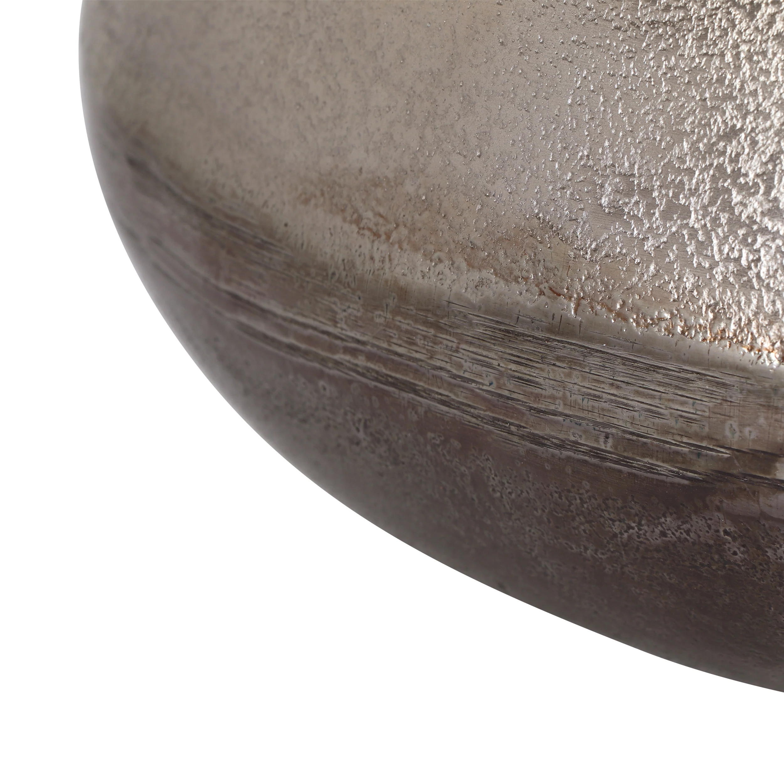 Seavey Handmade Aluminum Tabletop Planter, Silver - furnishings