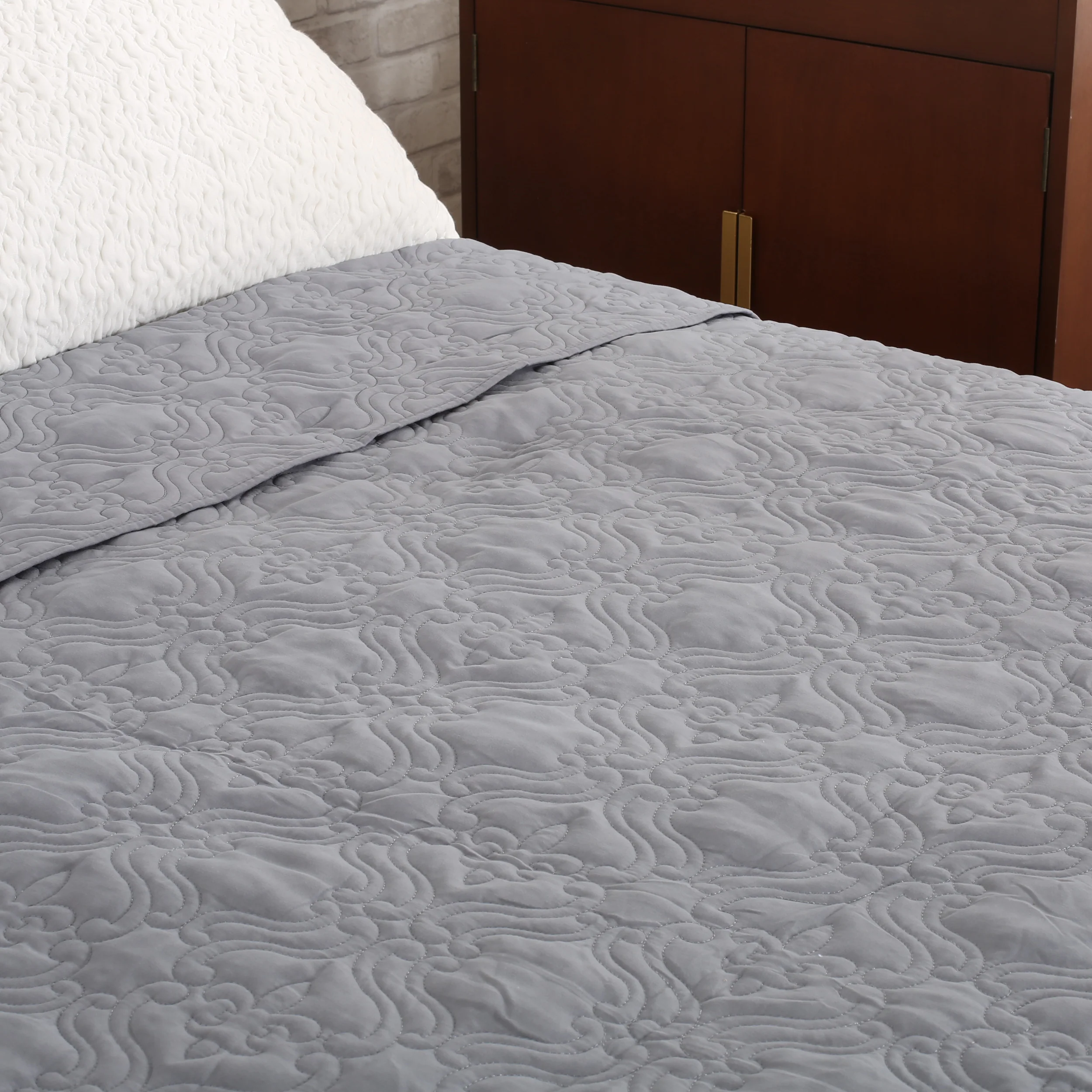 Landyn Double Bed Fabric Quilt - furnishings