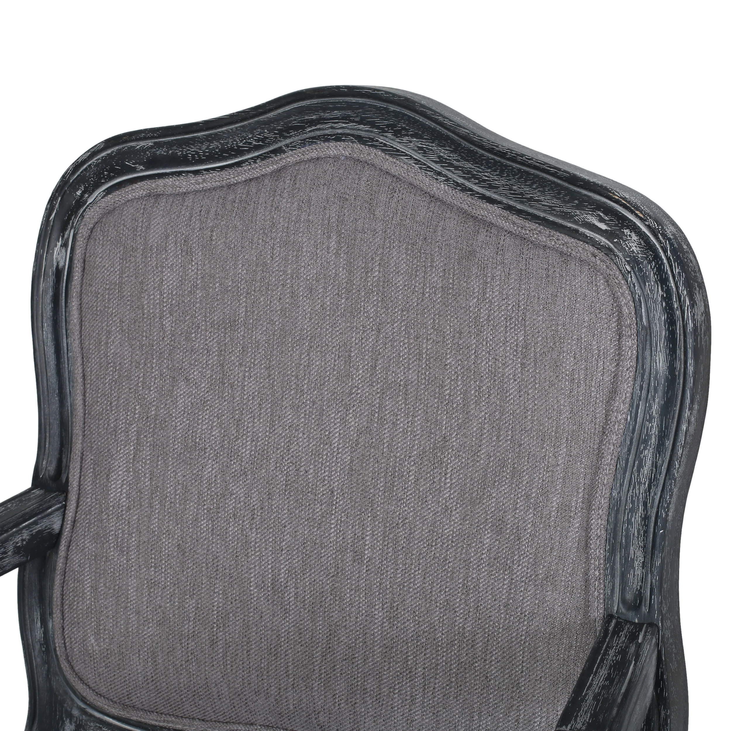 Stene French Country Wood Upholstered Dining Armchair - furnishings