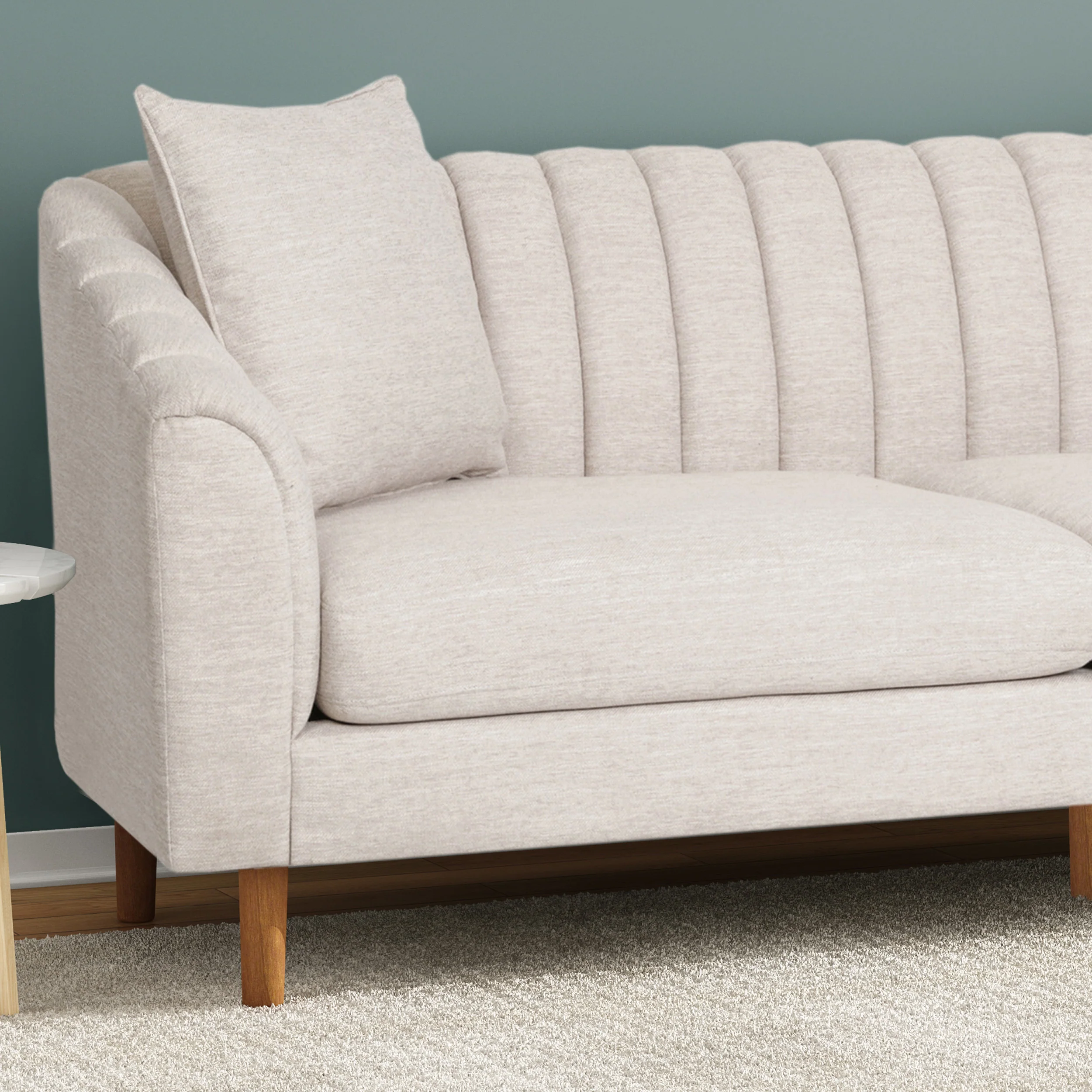 Jeannie Contemporary Fabric 3 Seater Sofa - furnishings