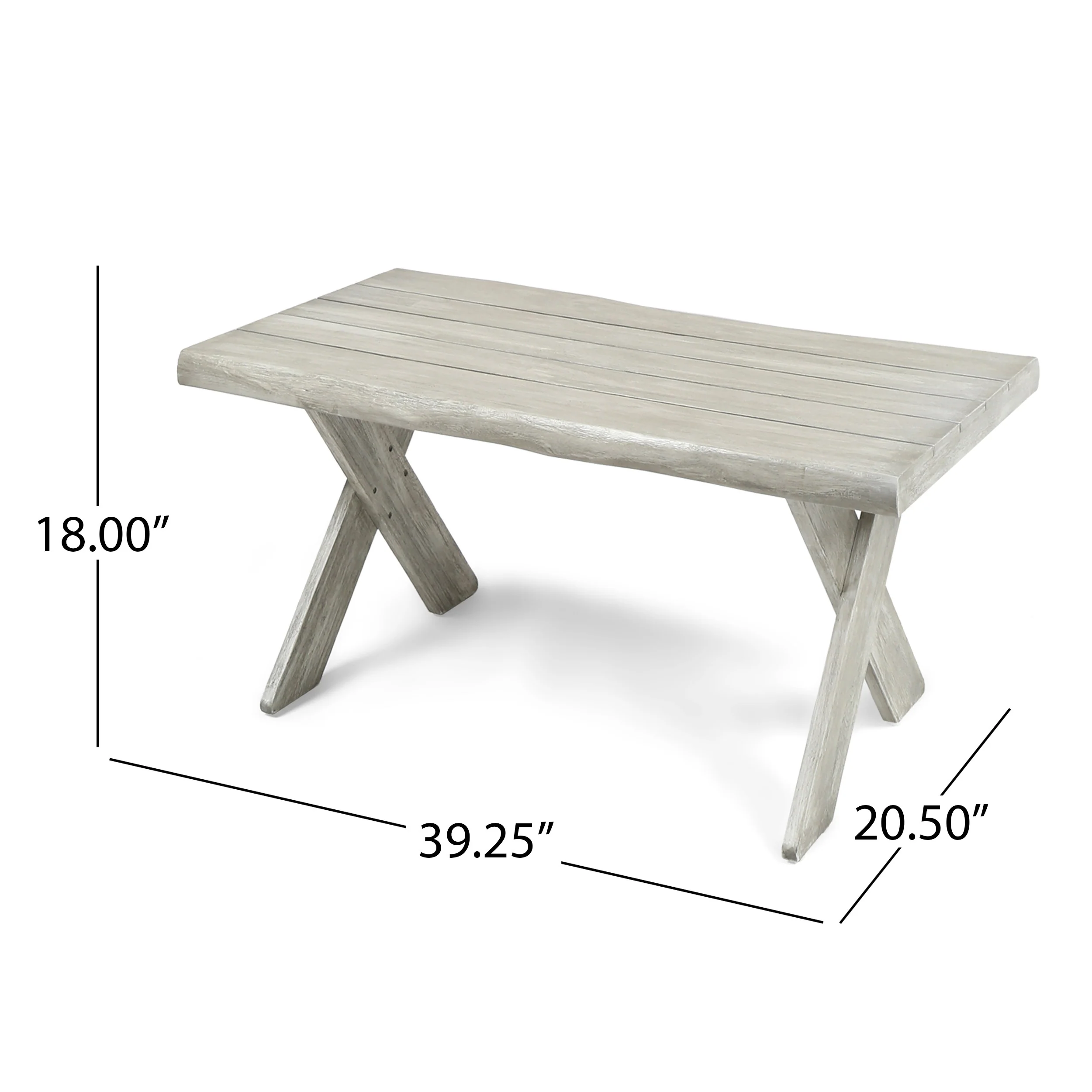 Irene Indoor Farmhouse 3 Piece Acacia Wood Table Set - furnishings