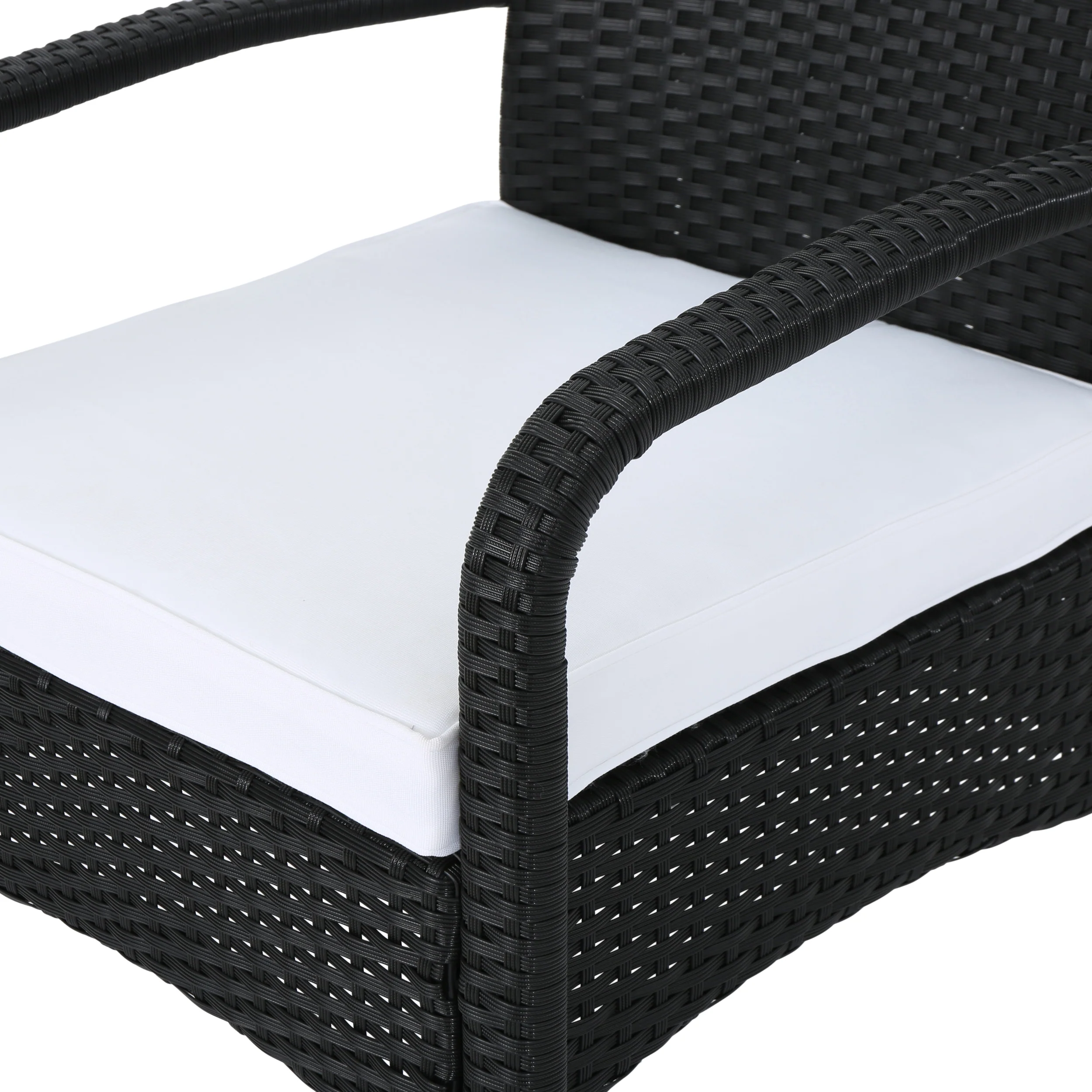 Carmela Outdoor 8 Seater Wicker Chat Set with Cushions - furnishings