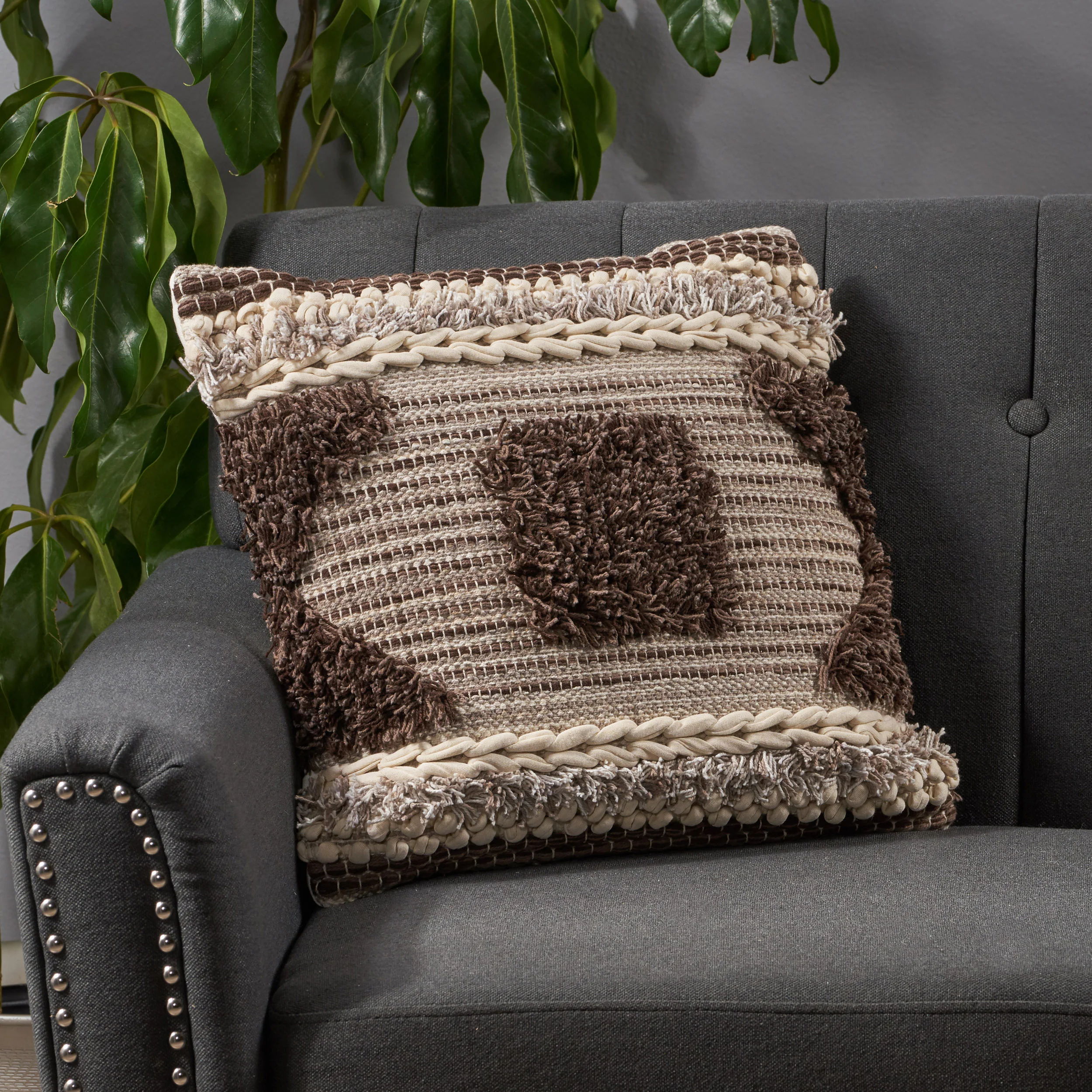Sunny Boho Cotton Pillow Cover - furnishings