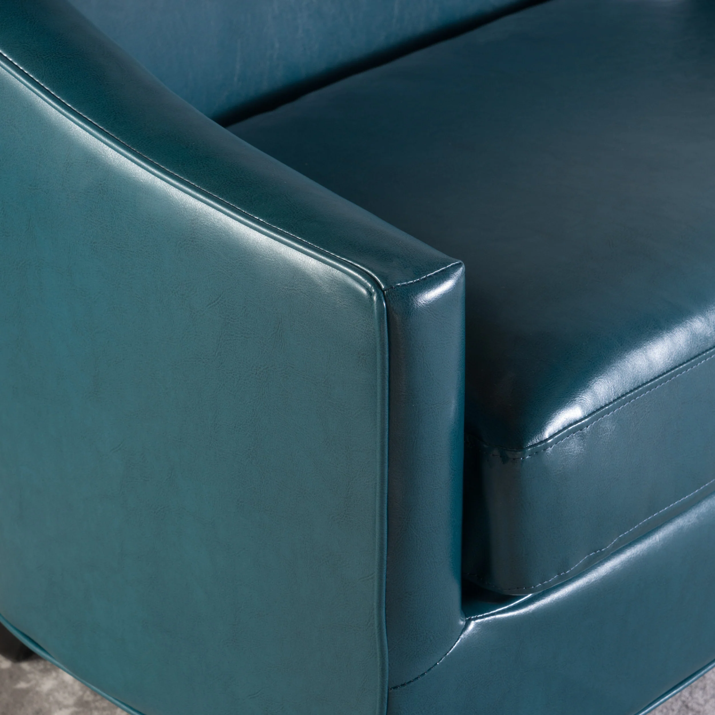 Isolde Modern Petite Loveseat Settee (Fabric or PU Leather) - furnishings