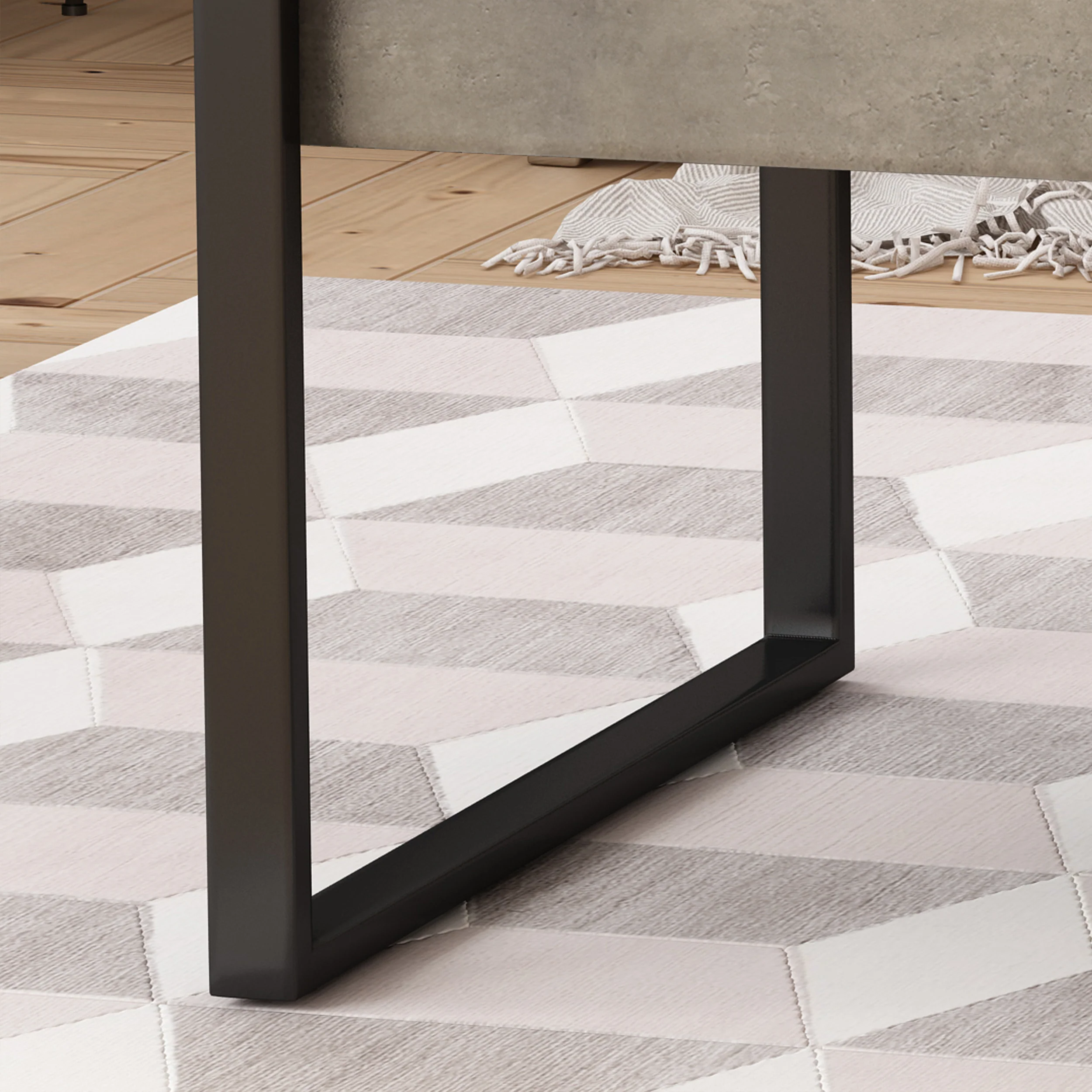 Shaw Modern Industrial Coffee Table - furnishings