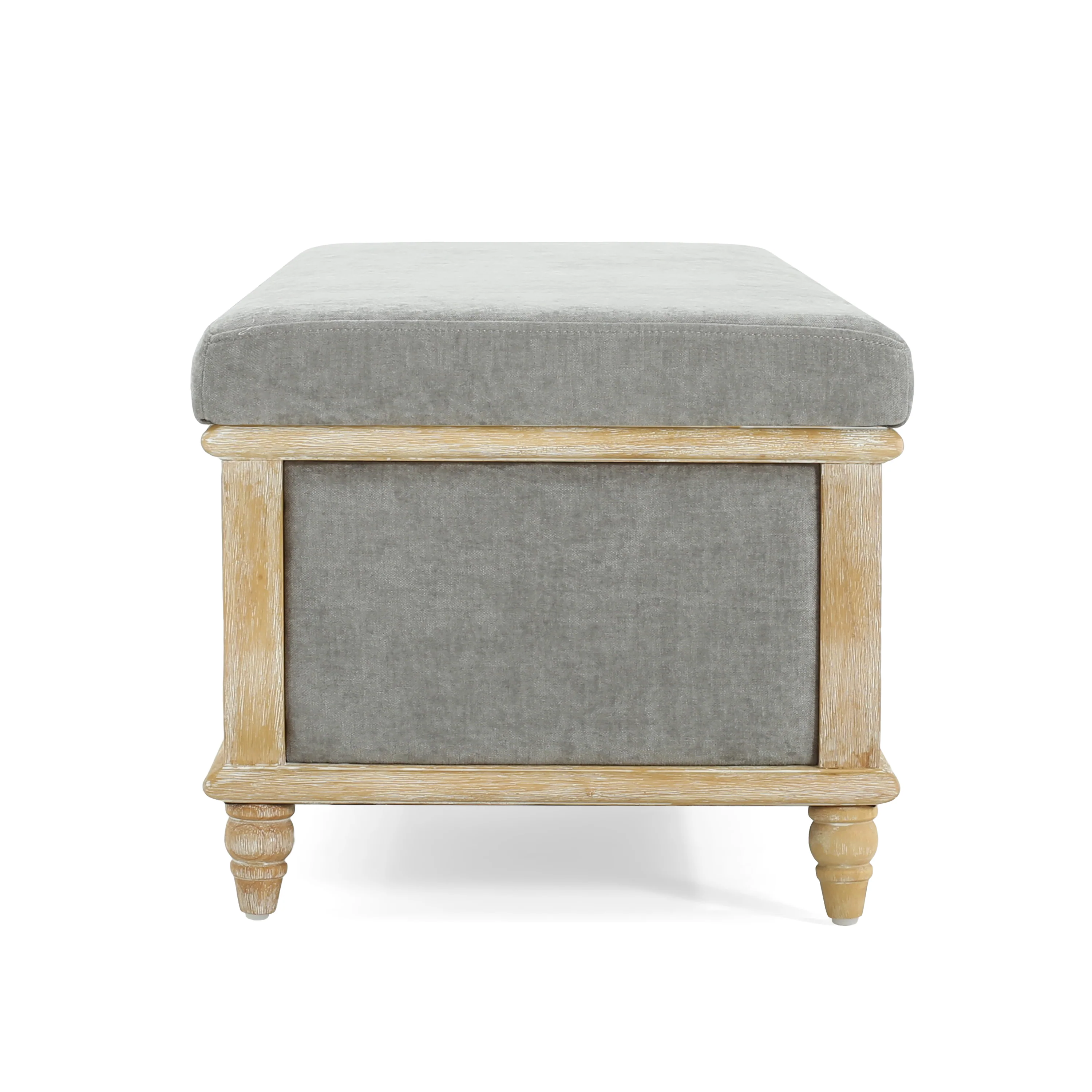 Osgood White Storage Ottoman - furnishings
