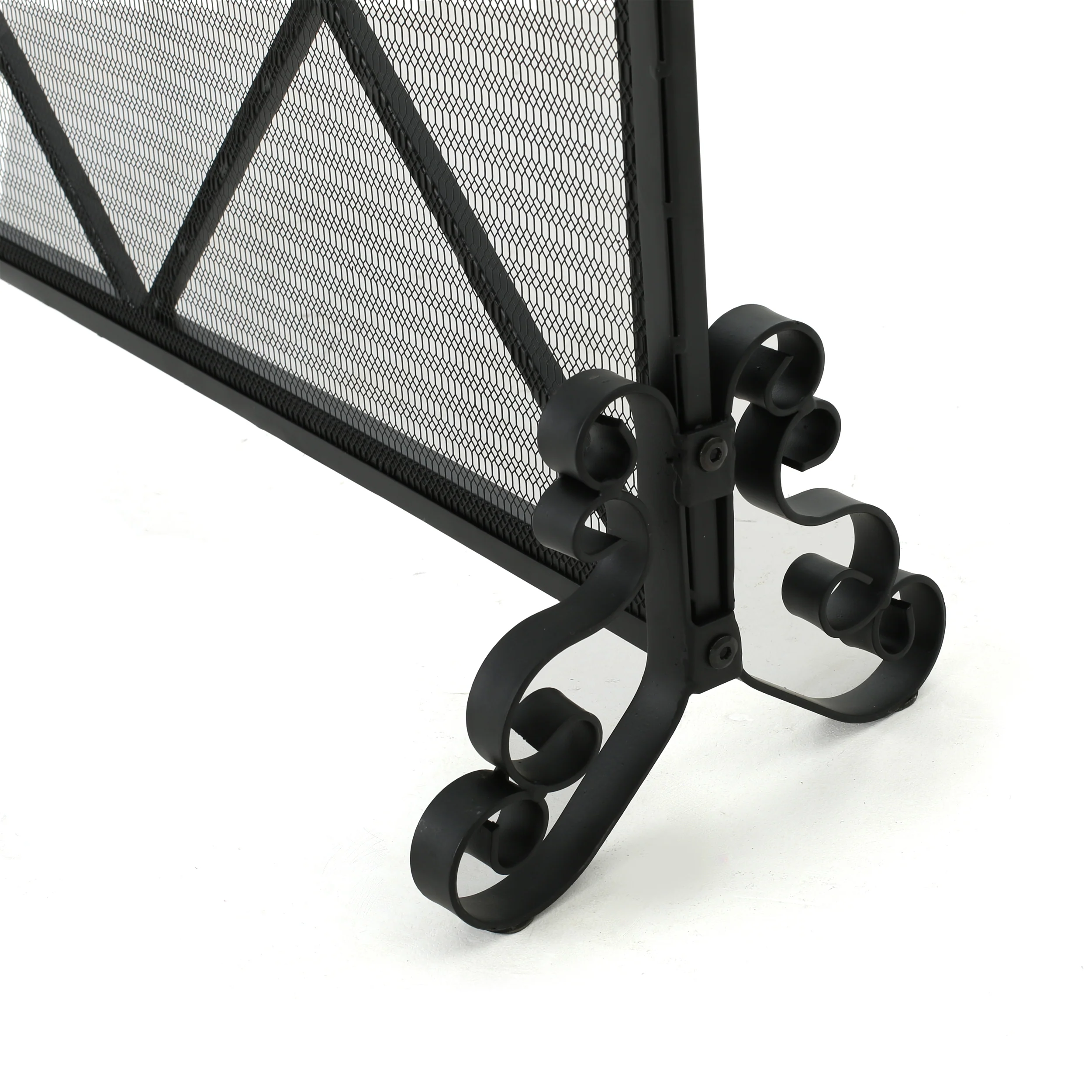 Hayden Single Panel Iron Fire Screen - furnishings