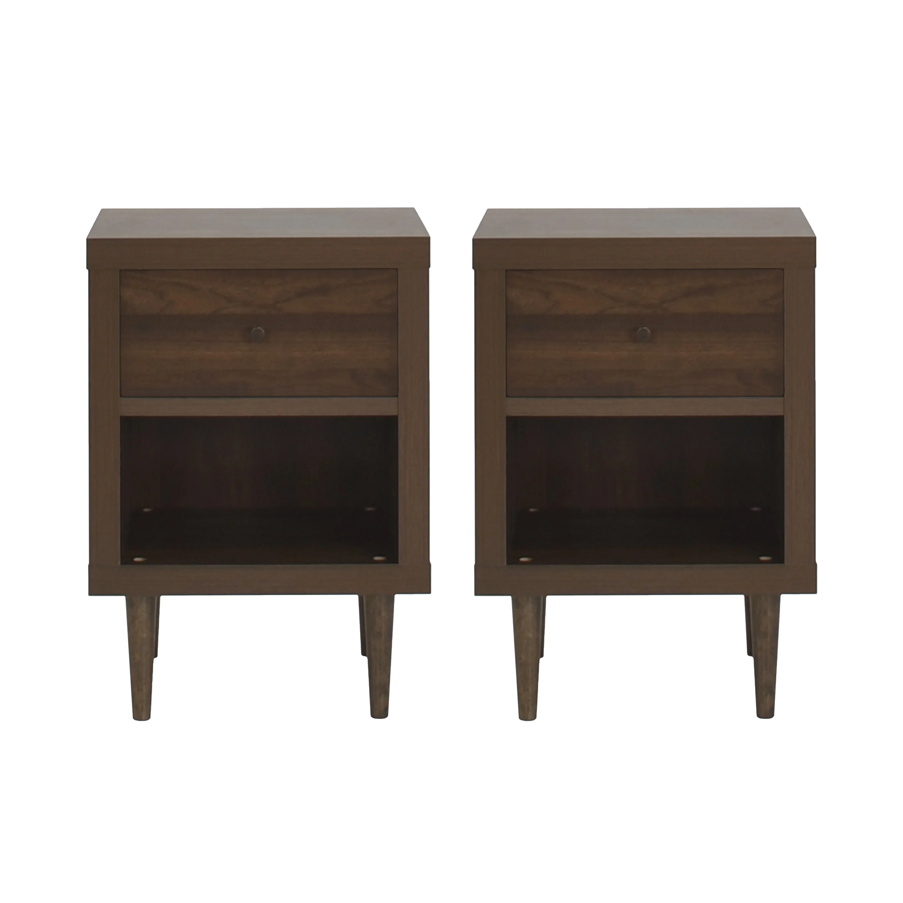 Farhart Faux Wood Single Drawer Nightstand - furnishings