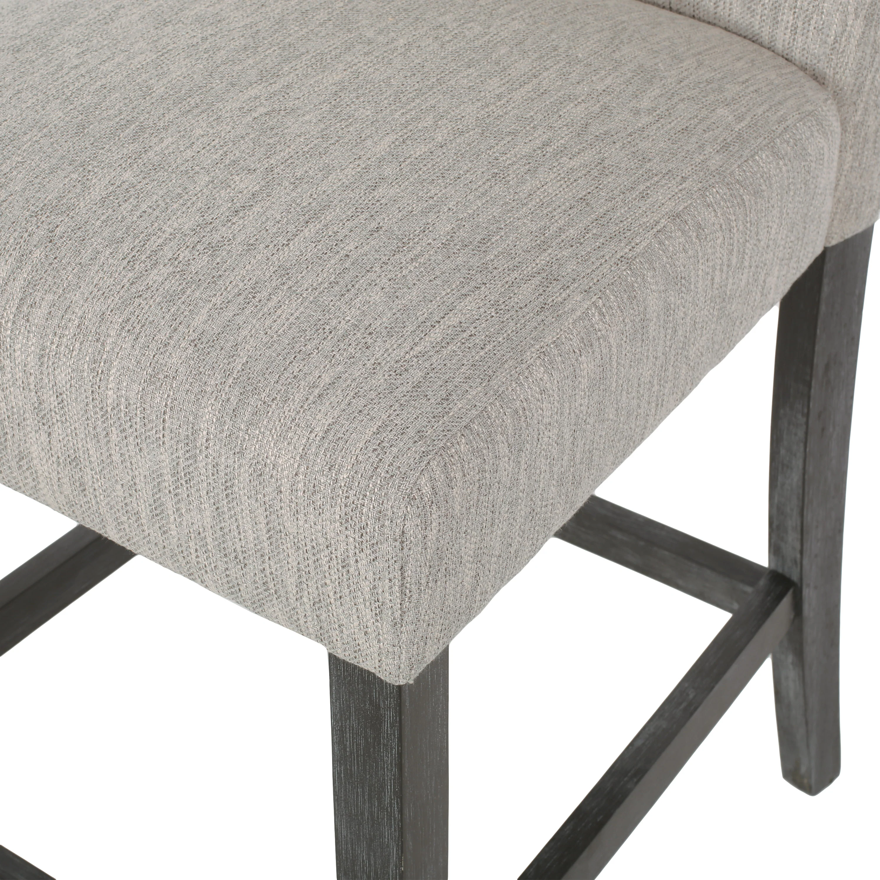 Dellroy Contemporary Fabric Button Tufted 26 Inch Counter Stools, Set of 2 - furnishings