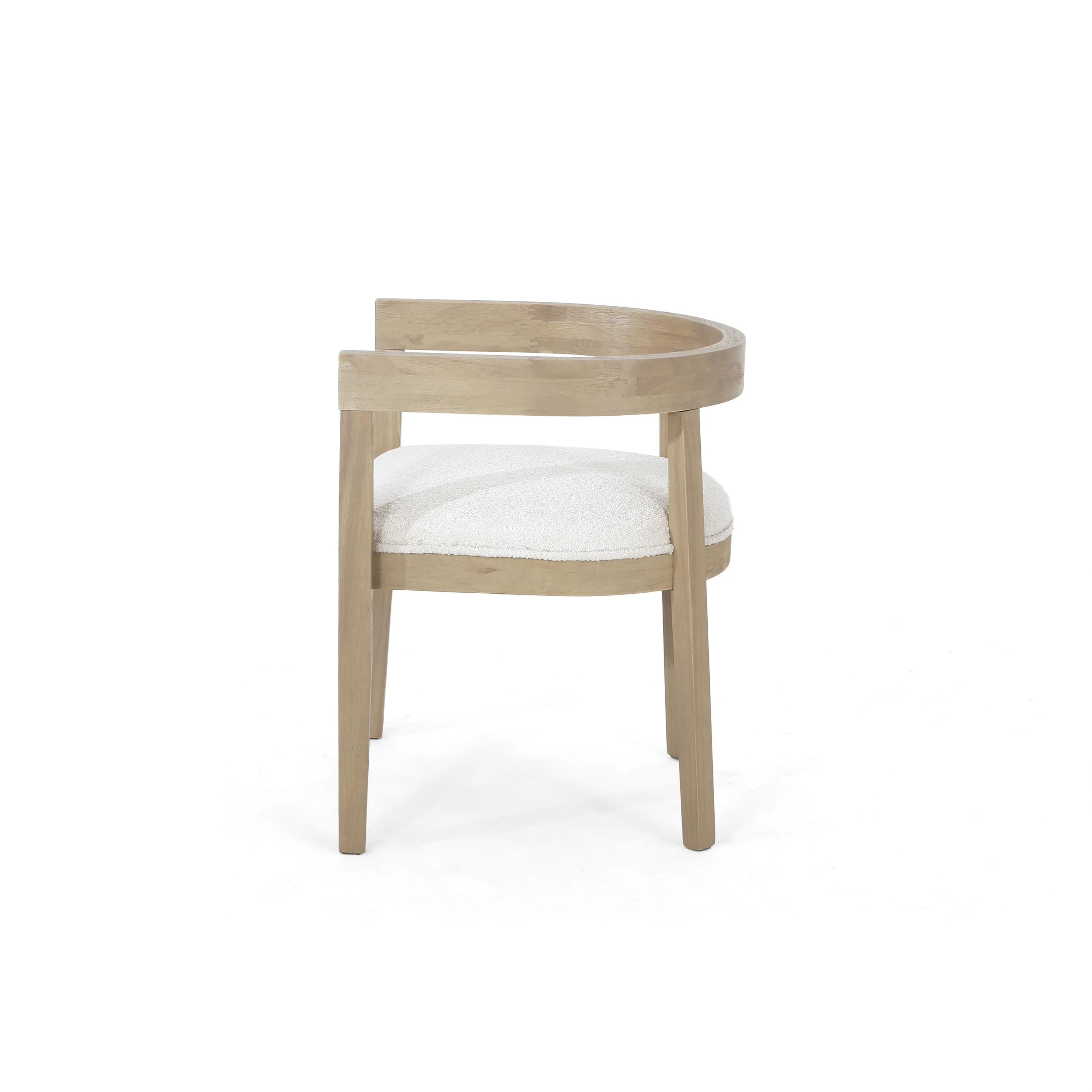 Vande Fabric Upholstered Wood Tub Dining Chairs, Set of 2 - furnishings