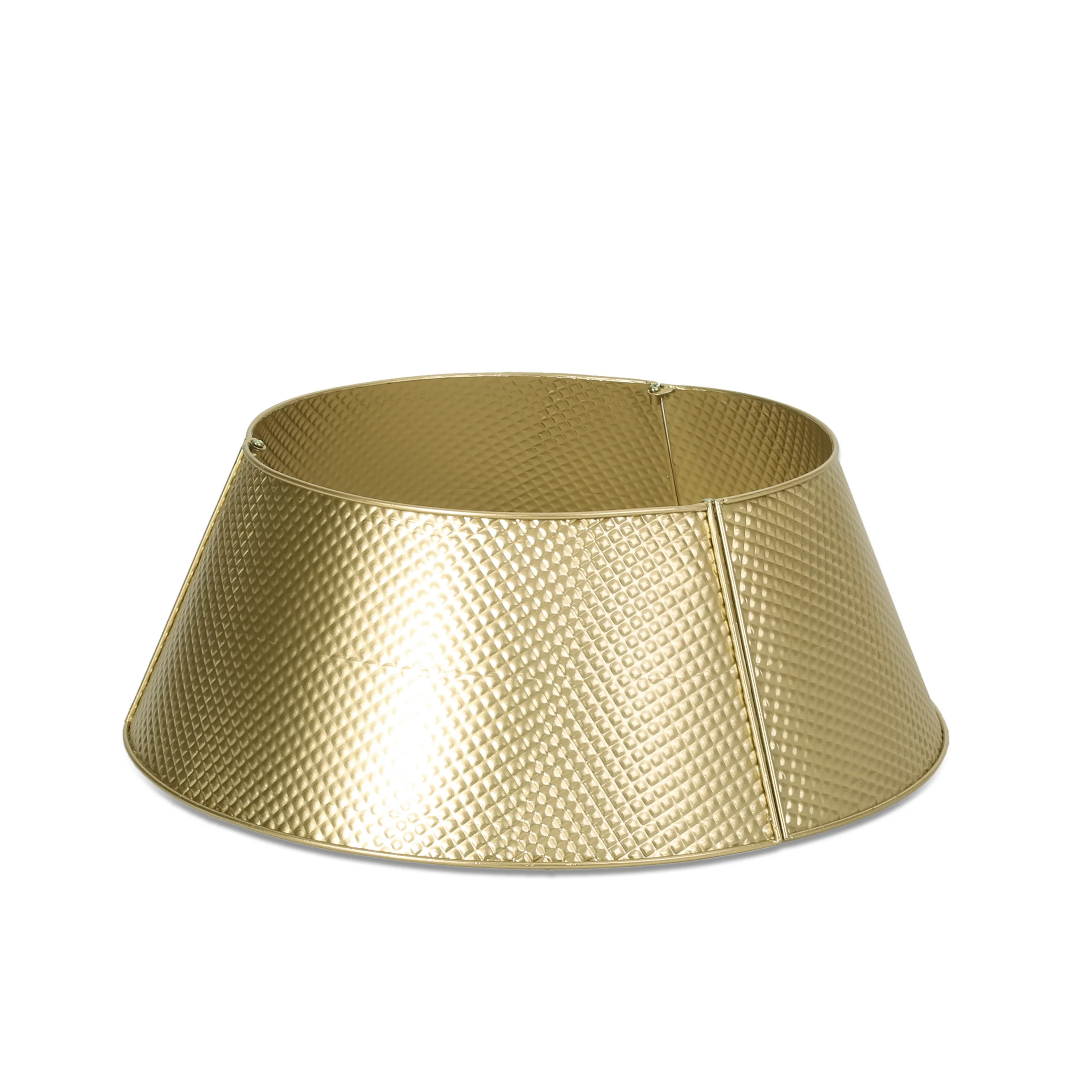 Rines Metal Christmas Tree Collar, Gold - furnishings