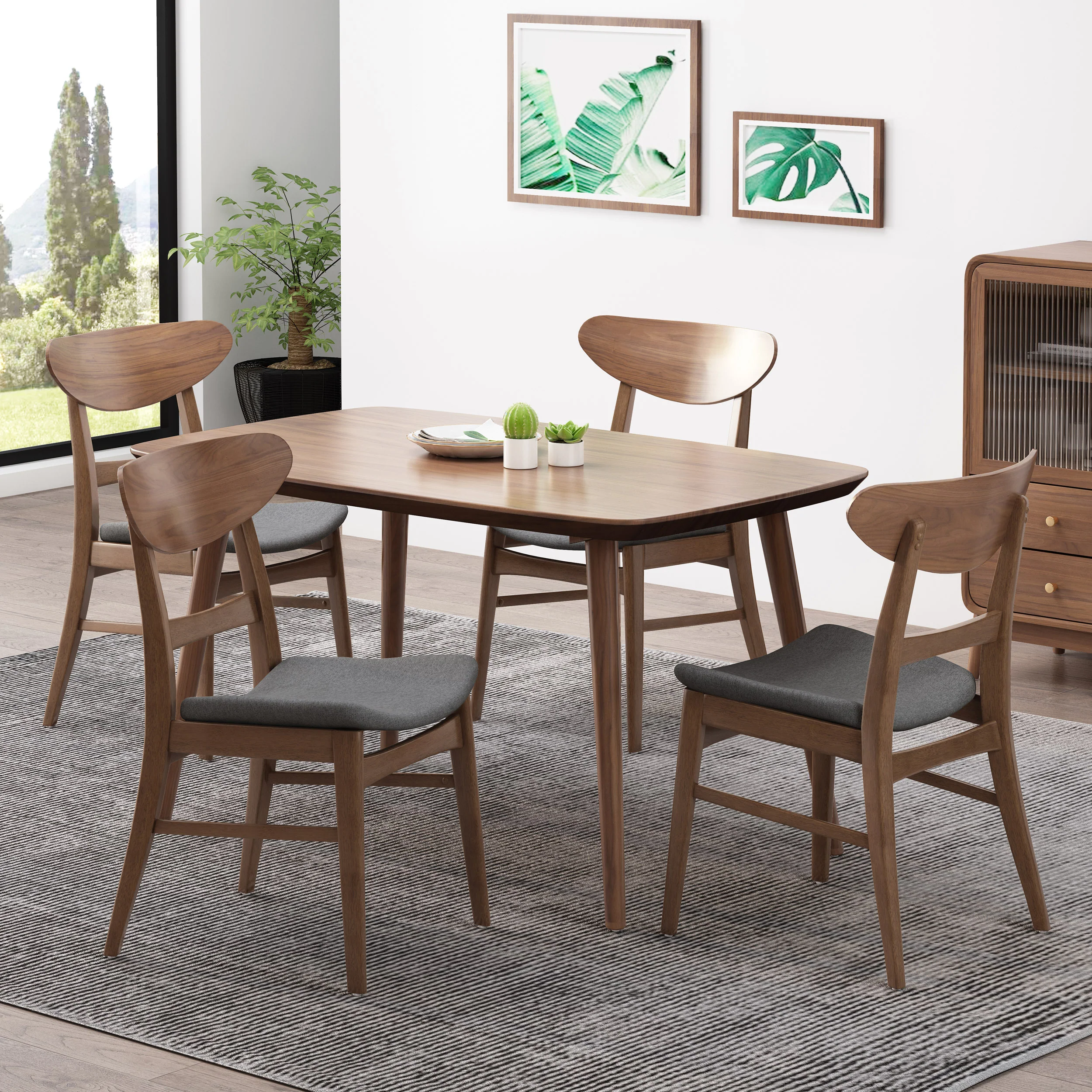 Isador Mid-Century Modern Dining Chairs (Set of 4) - furnishings