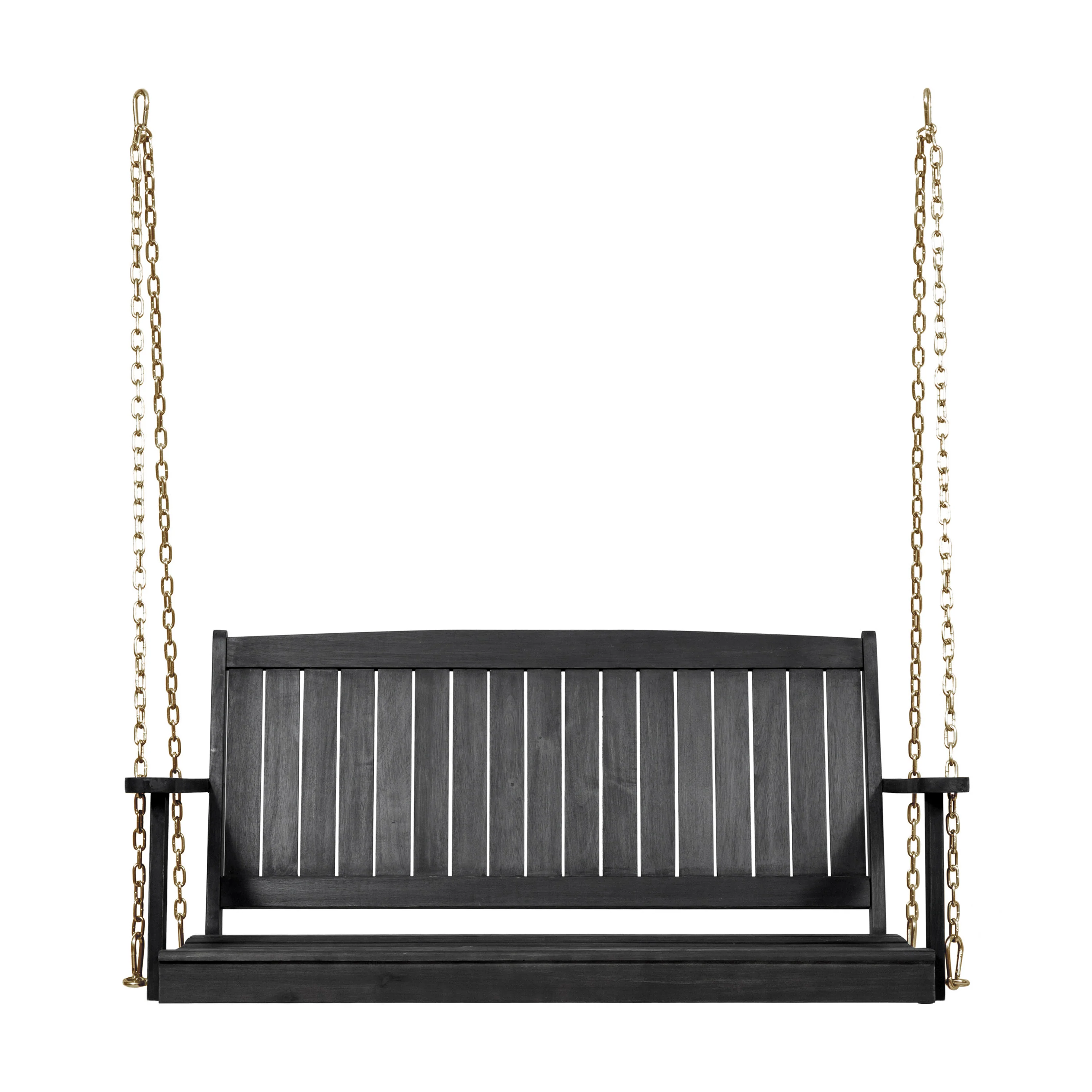 Lilith Outdoor Aacia Wood Porch Swing - furnishings