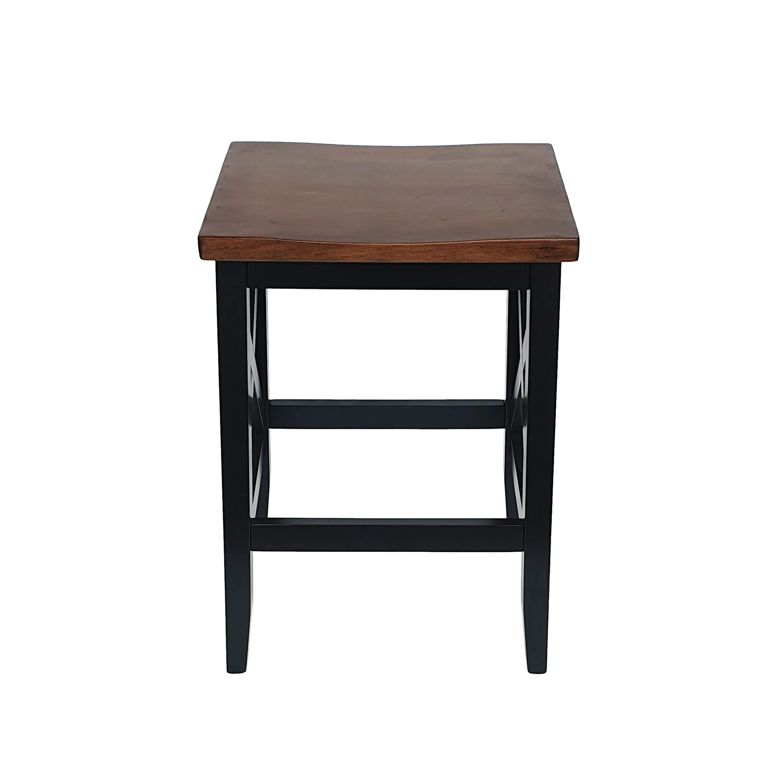 Candice Contemporary Farmhouse Wooden Barstools (Set of 2) - furnishings
