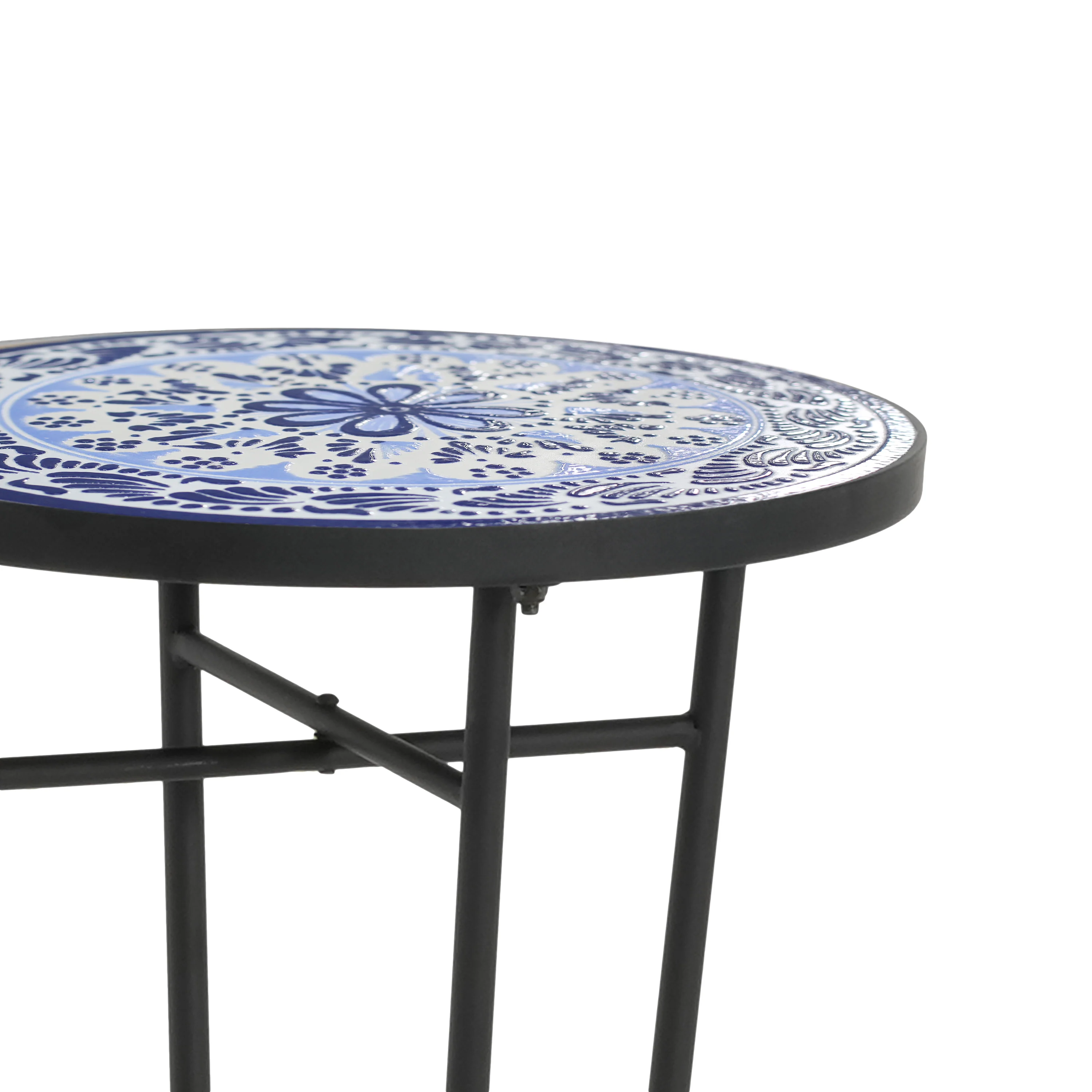 Cassian Outdoor Patio Round Side Table - furnishings