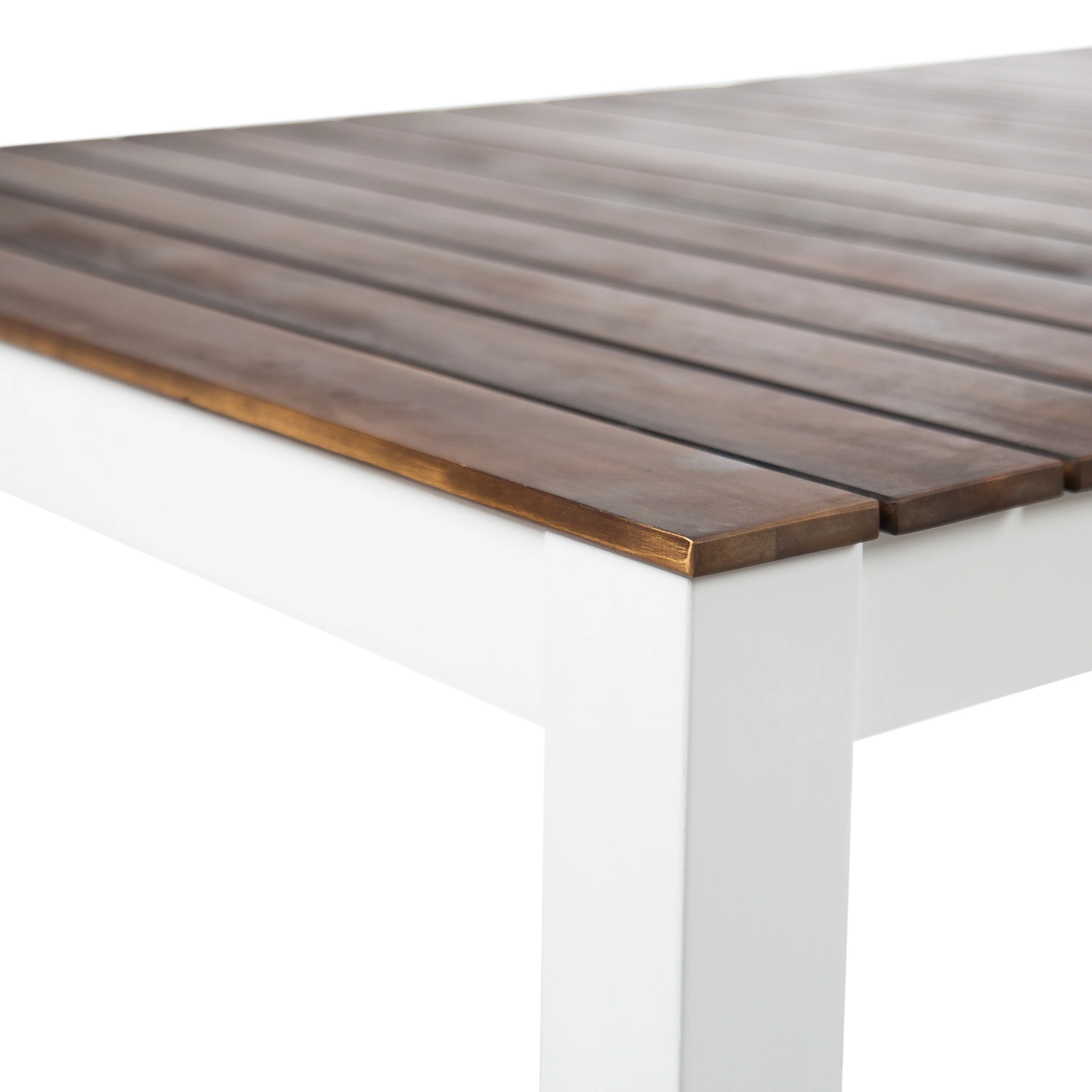 Rodanthe Outdoor Contemporary 3 Piece Acacia Wood Picnic Dining Set with Benches - furnishings