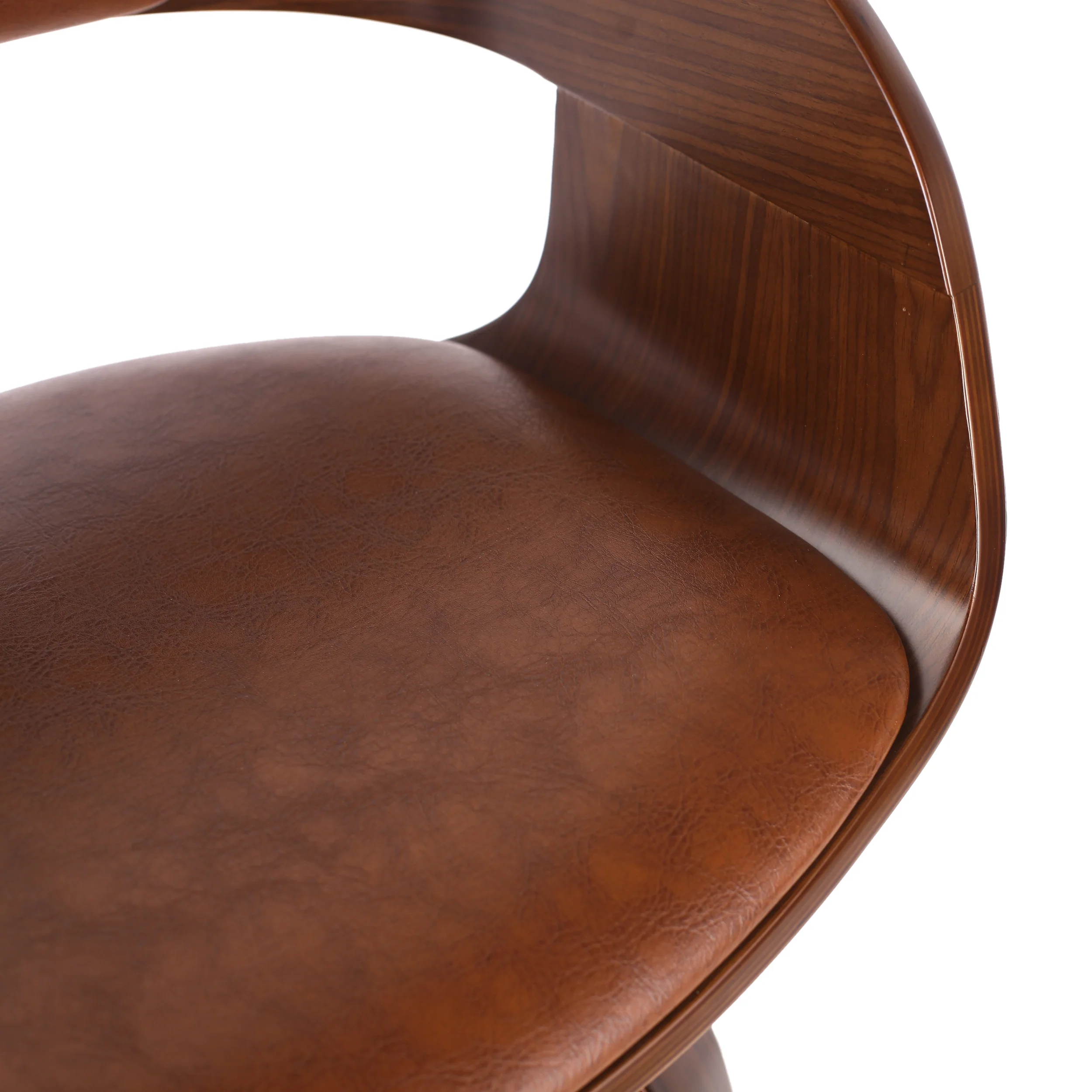 Soledad Mid-Century Modern Upholstered Swivel Barstool - furnishings