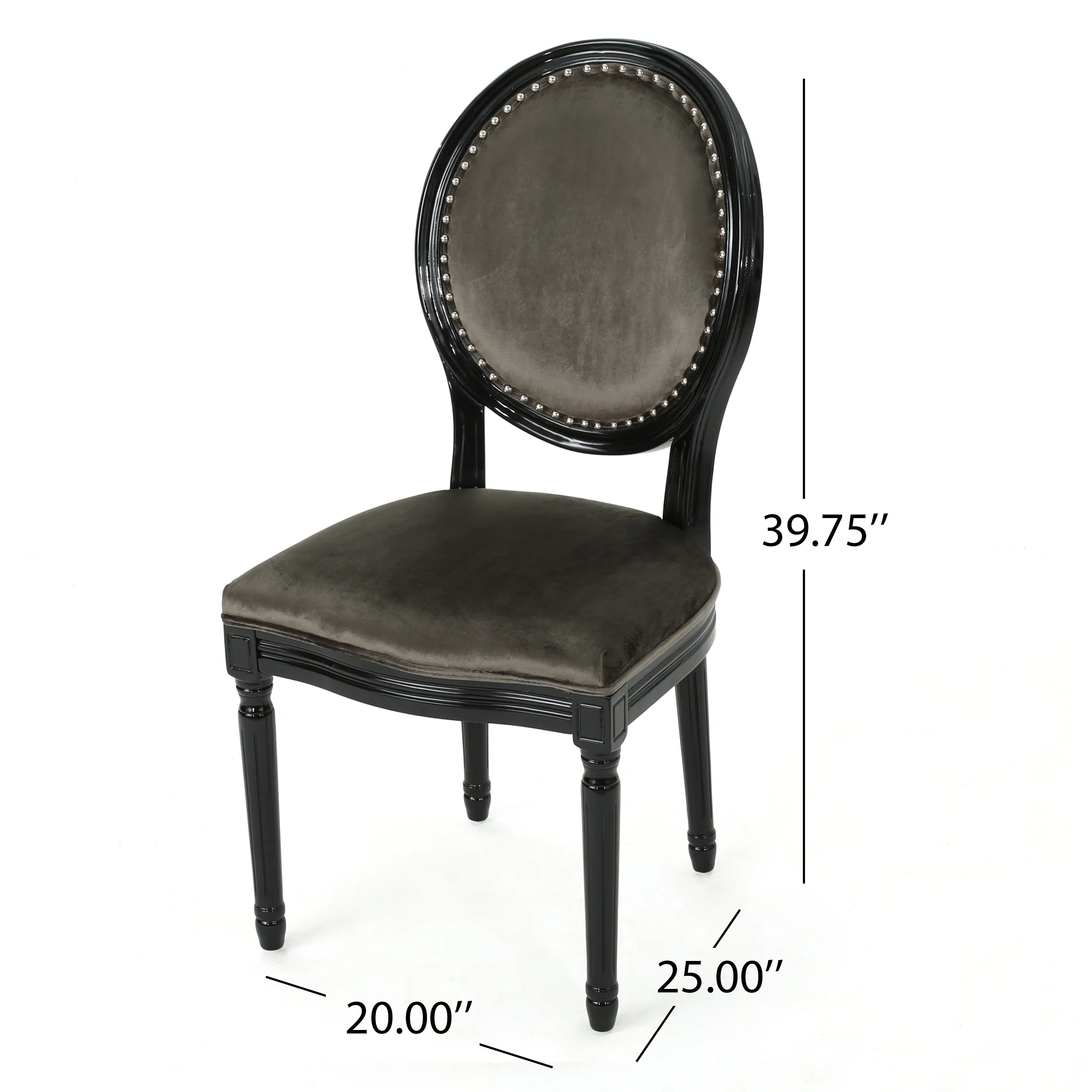 Landon Traditional New Velvet Dining Chairs (Set of 2) - furnishings