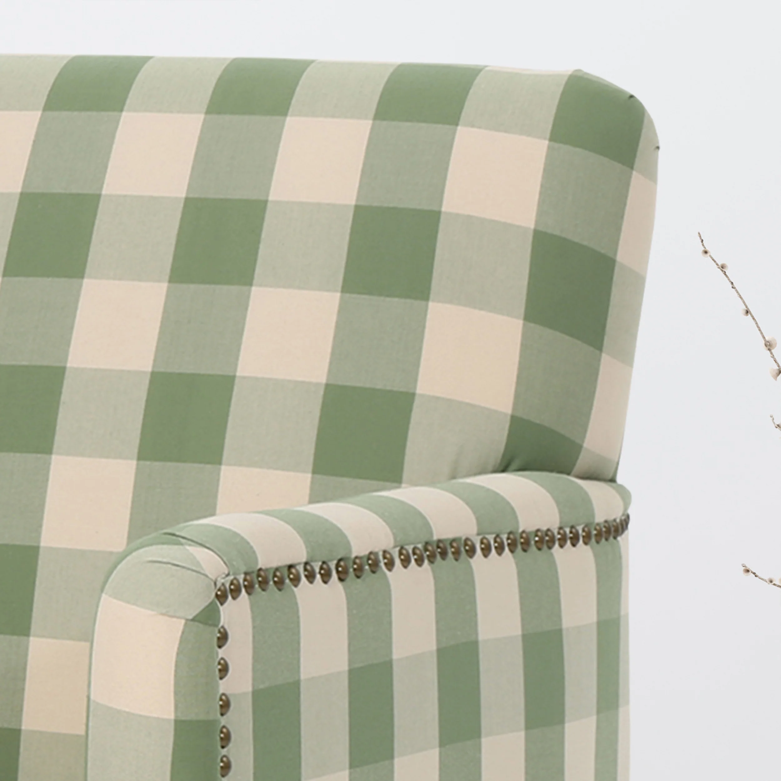 Eve Tufted Fabric Club Chair - furnishings