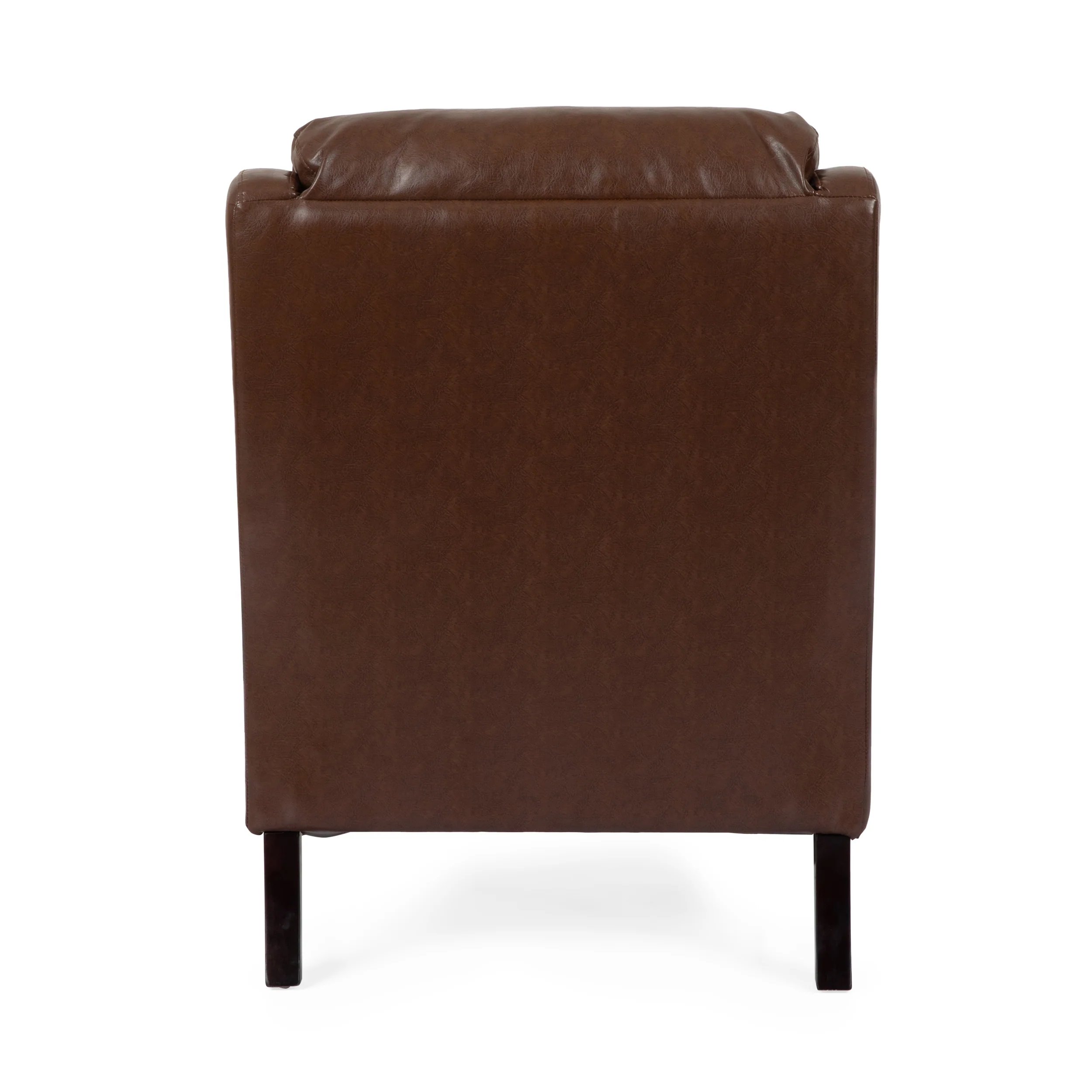 Baden Contemporary Pillow Tufted Faux Leather Club Chair - furnishings