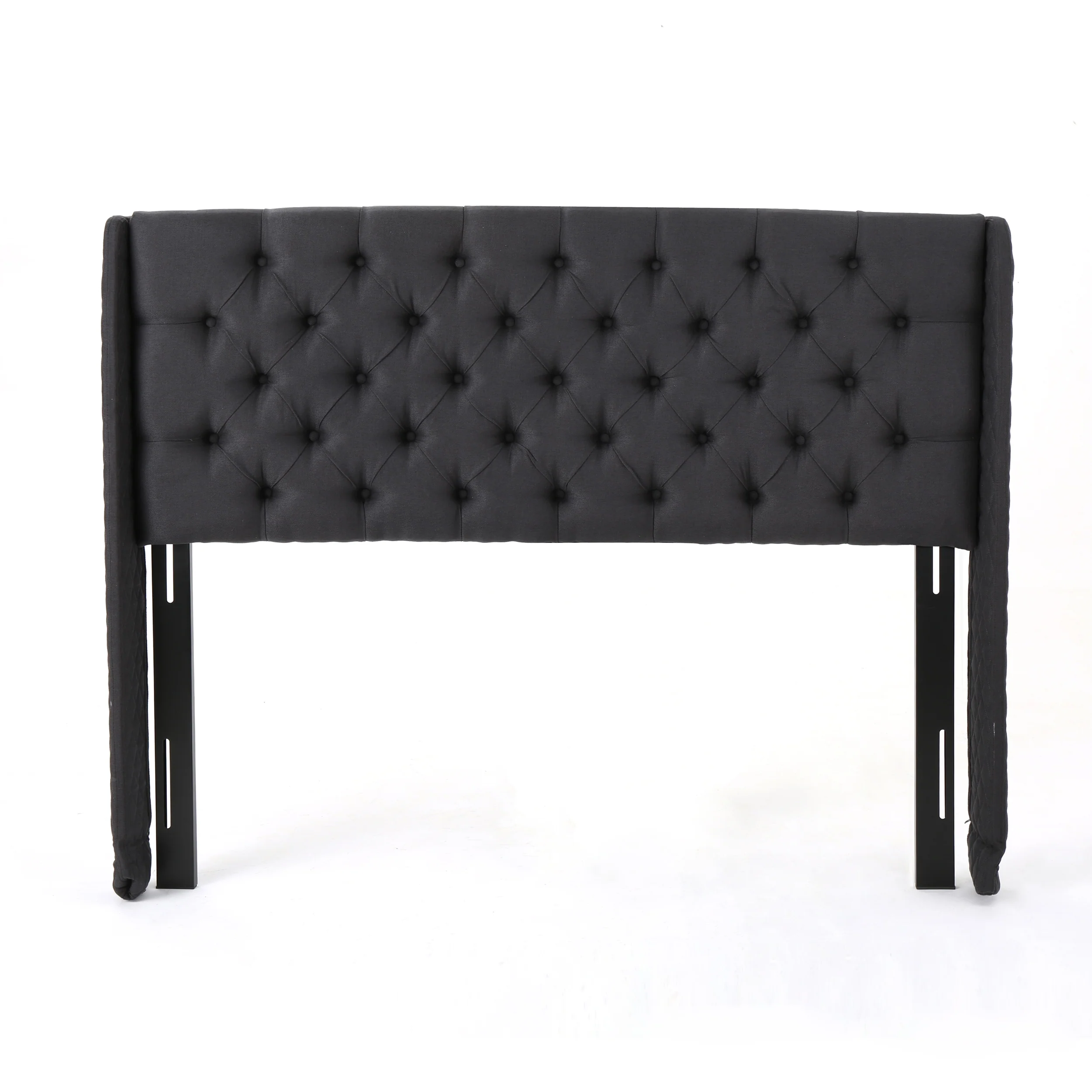 Liberty Winged King/ Cal King Tufted Fabric Headboard - furnishings