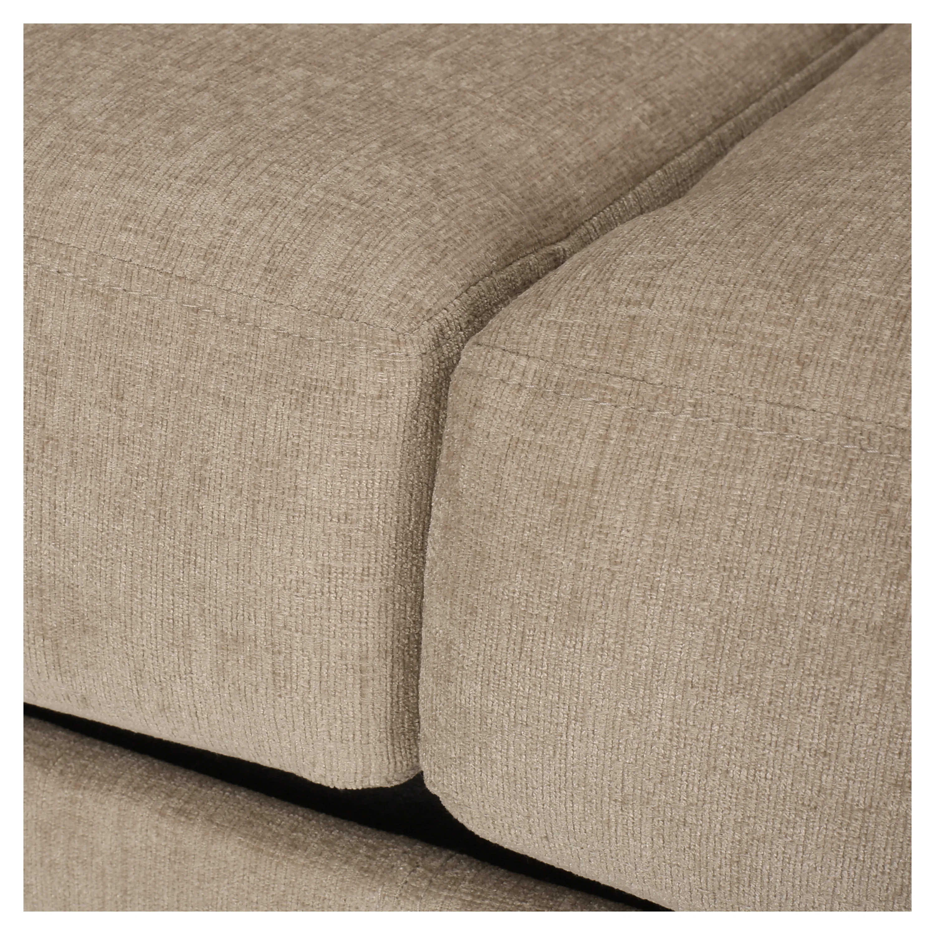 Dobles Contemporary Fabric 3 Seater Sofa with Nailhead Trim - furnishings