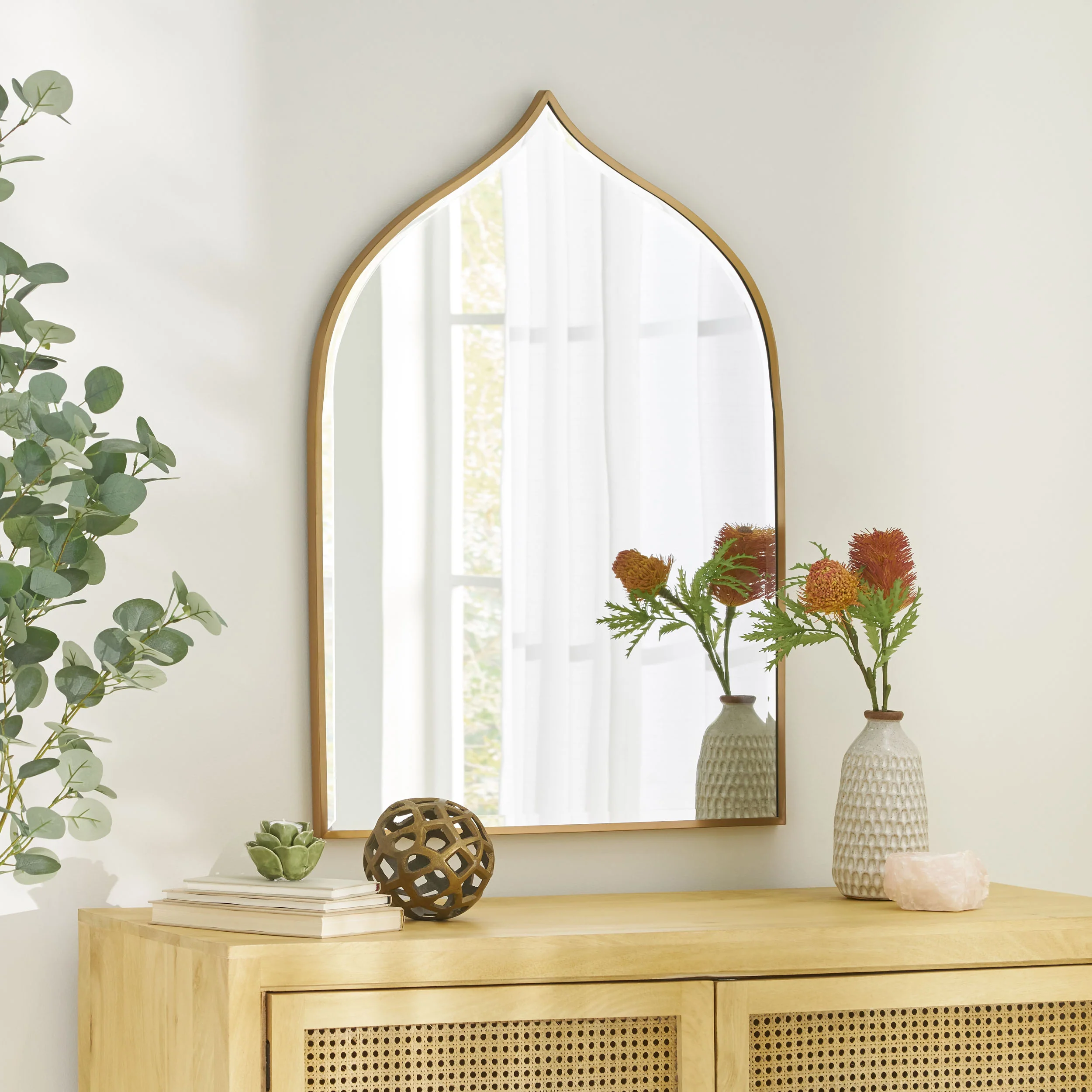 McKay Contemporary Bell Shaped Wall Mirror - furnishings