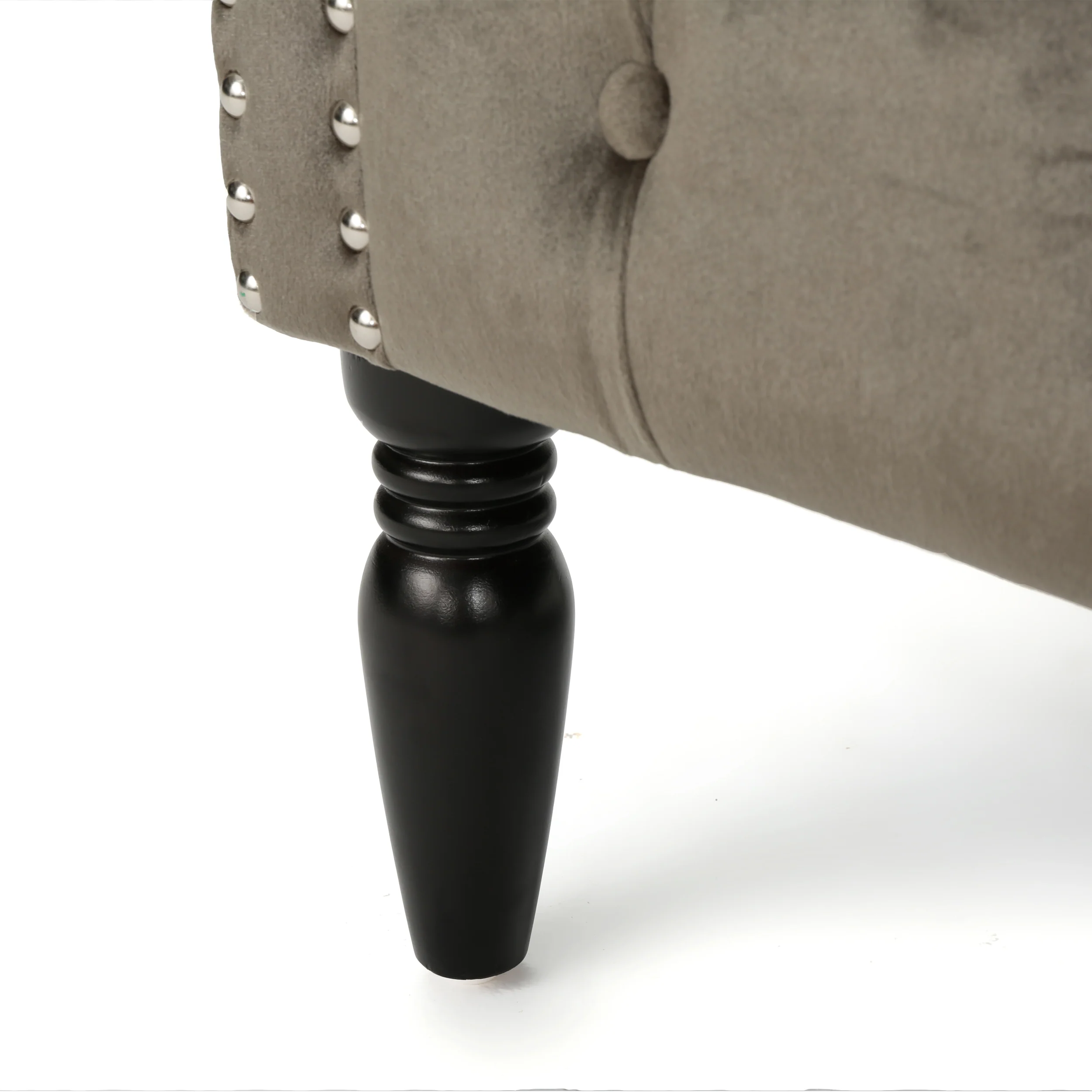 Melaina Tufted Scroll Arm New Velvet Loveseat - furnishings