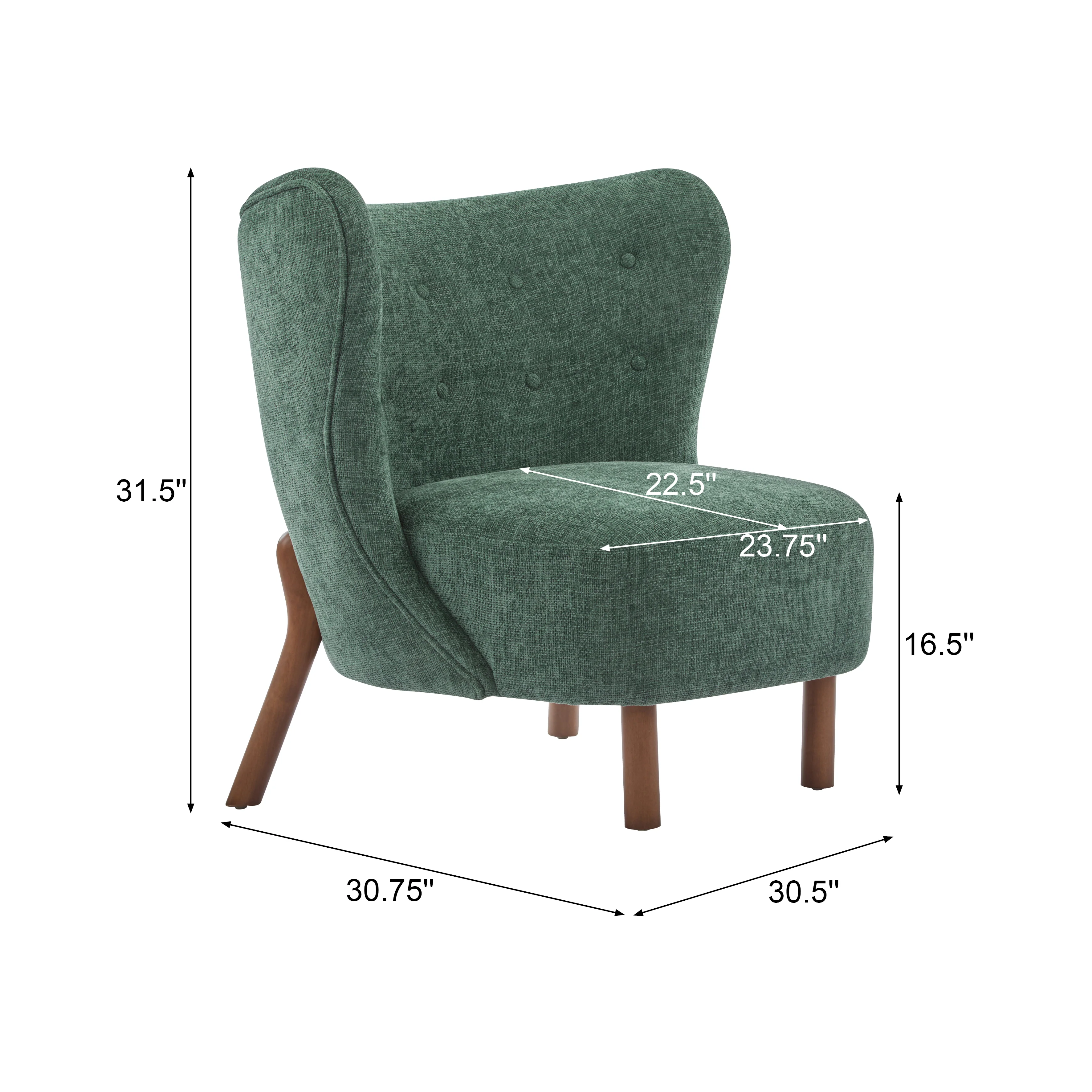 Ariae Birch Modern Upholstered Club Chair - furnishings
