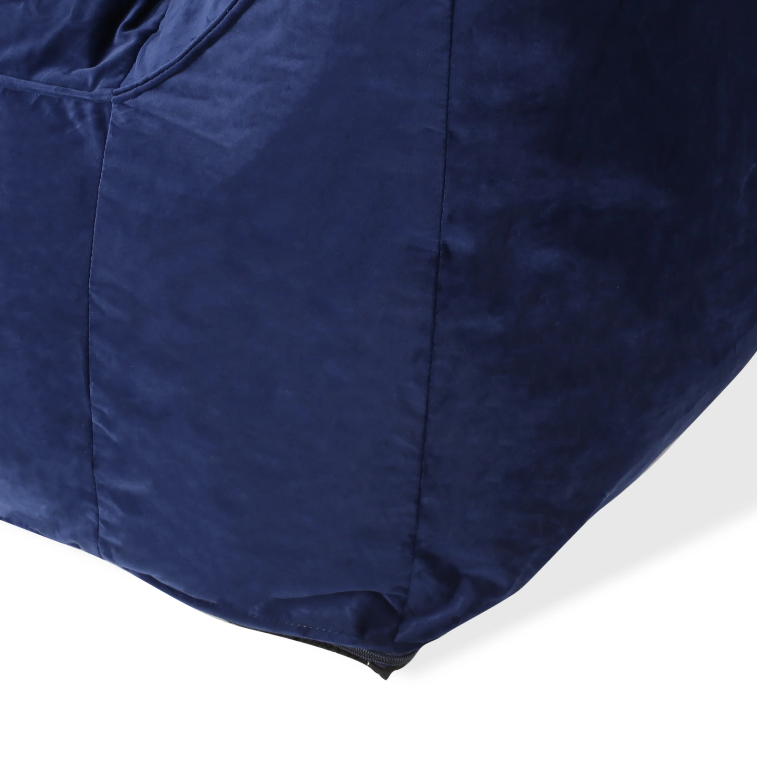 Ehlen Modern Velveteen Bean Bag Chair with Armrests - furnishings
