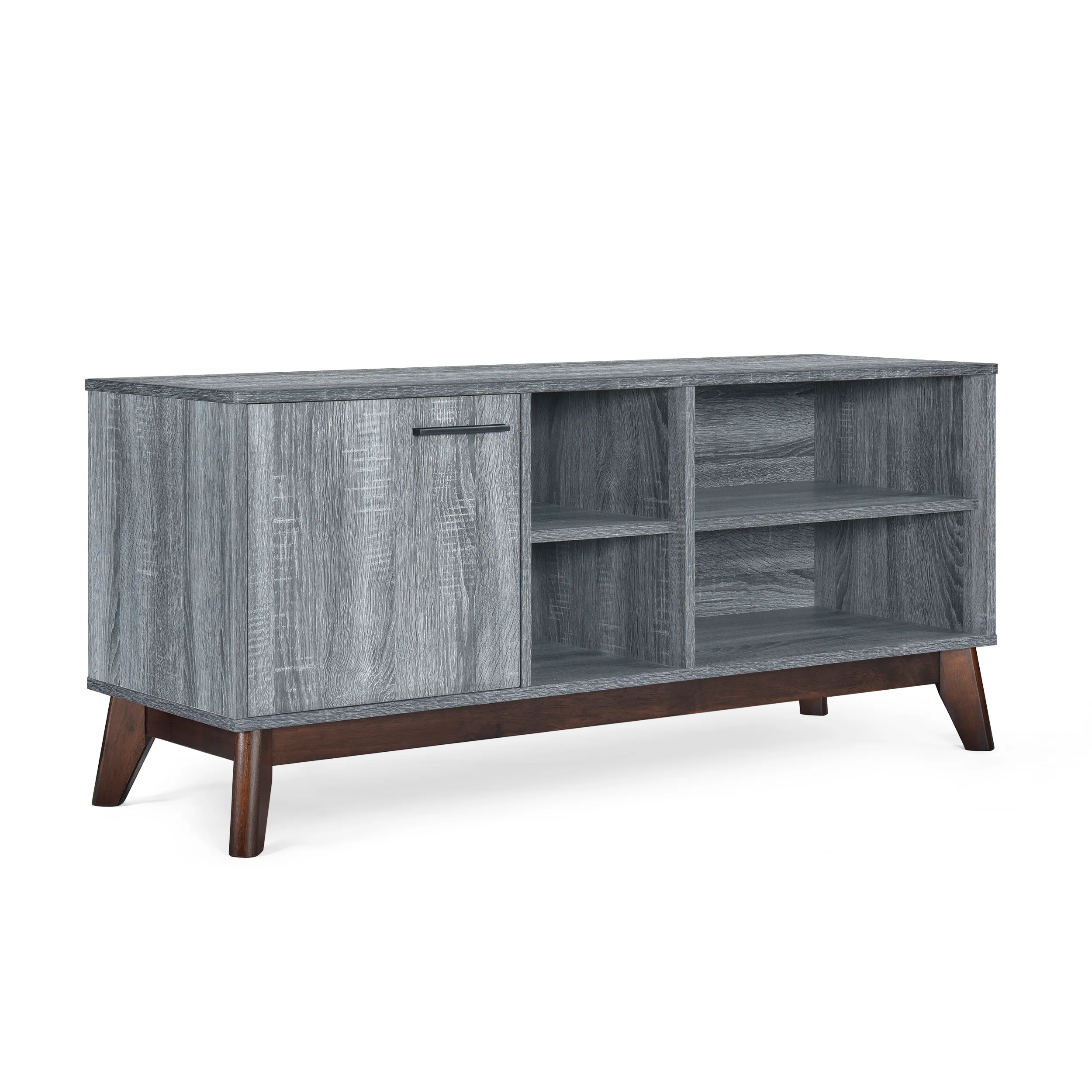 Deschutes Mid-Century Modern TV Stand with Storage - furnishings