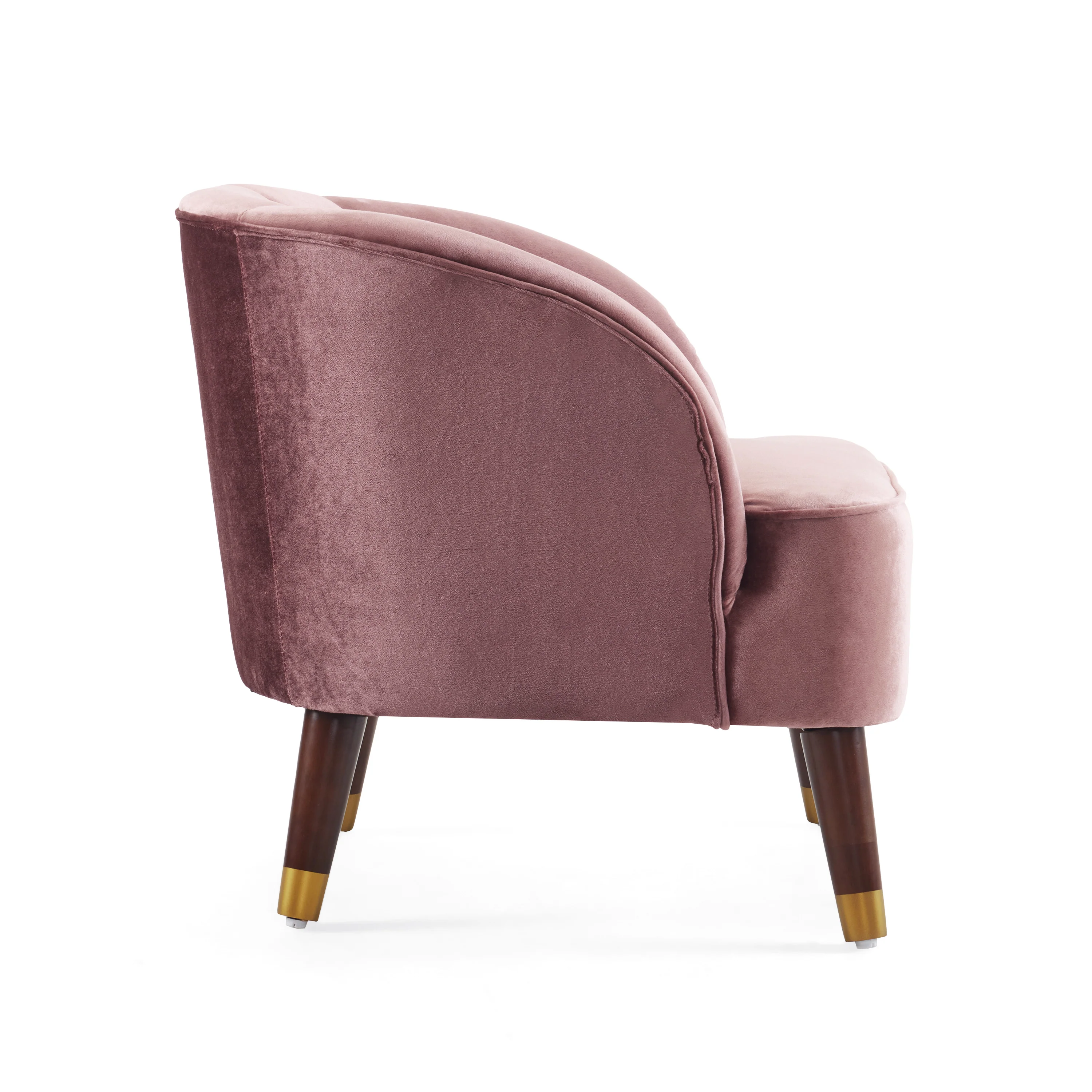 Veneras Velvet Barrel Club Chair - furnishings