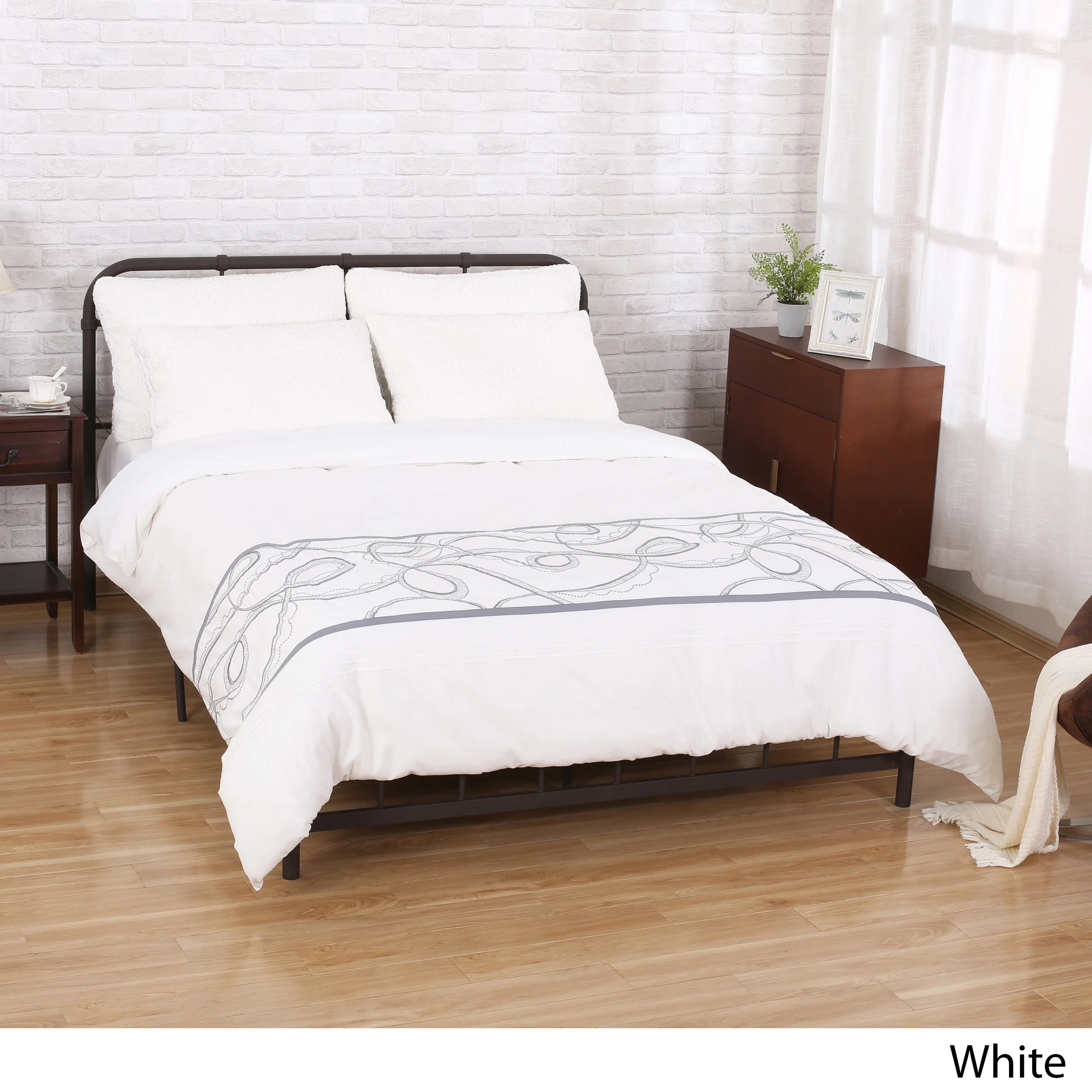 Charli Queen Size Fabric Duvet Cover - furnishings