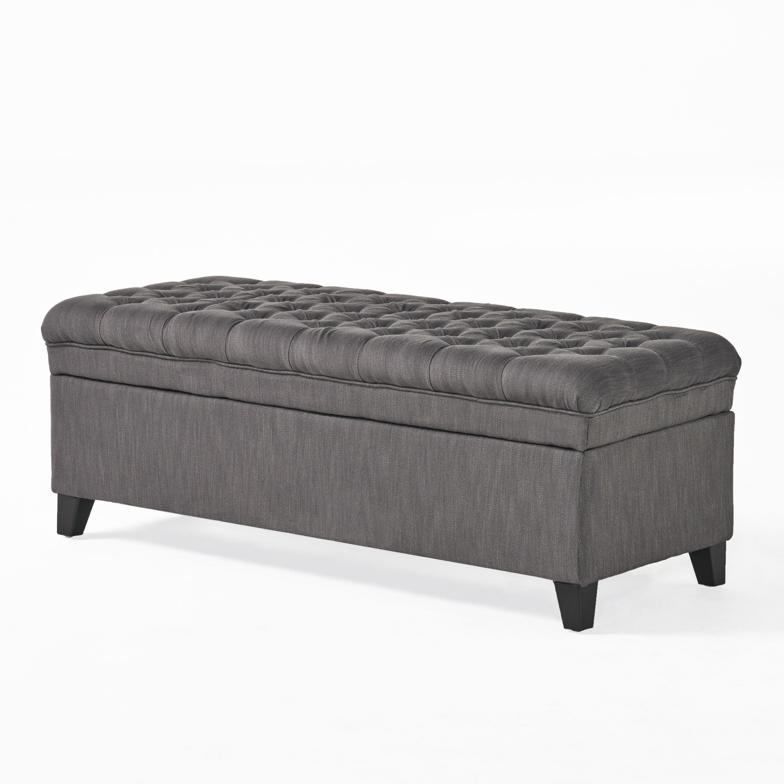 Laguna French Style Tufted Fabric Storage Ottoman Bench - furnishings